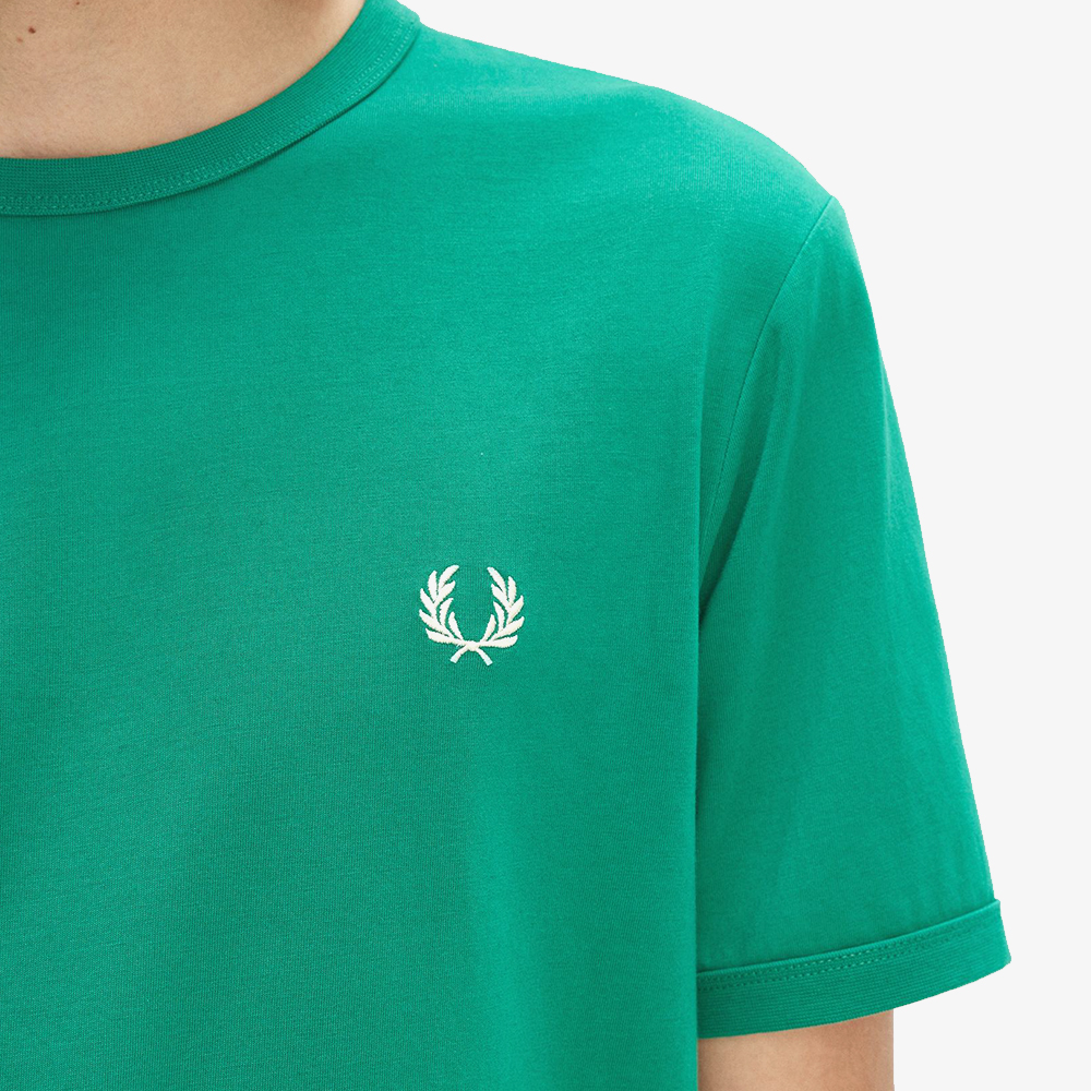 프레드페리 링어 티셔츠 라벨 그린(Fred Perry Ringer T-Shirt Label Green) - 6