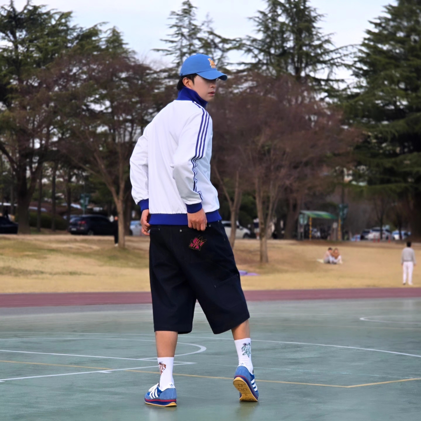 Adidas Jude Bellingham Sports Jacket White - KR Sizing, Adidas Jude Bellingham Sports Jacket White - US Sizing 착용 스타일 - 2