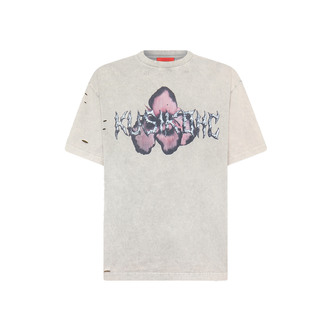 쿠시코크 로고 프린트 티셔츠 화이트 - 25SS(Kusikohc Logo Printed T-Shirt White - 25SS)