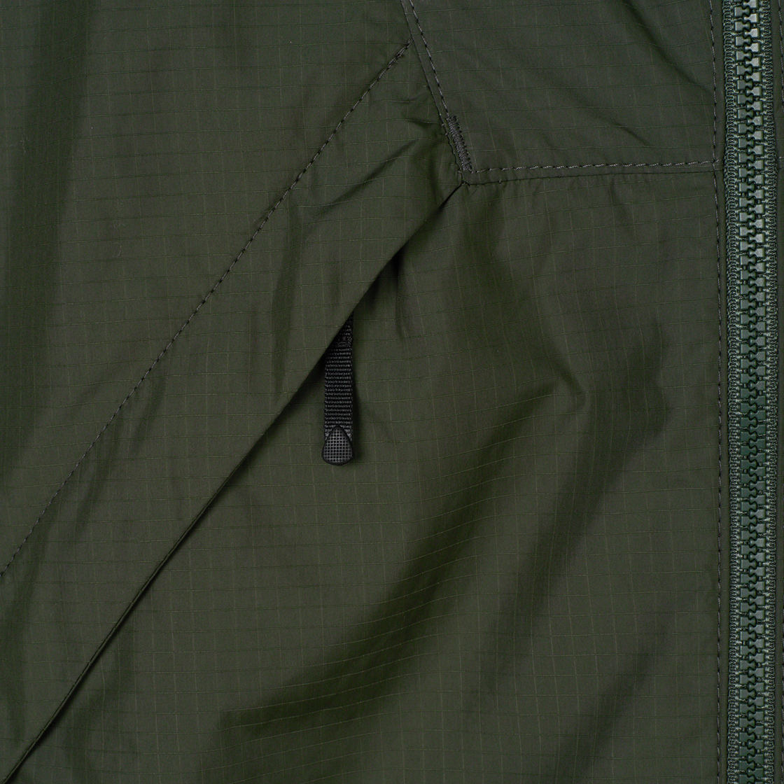 골드윈 립스탑 후드 자켓 다크 올리브 - 25SS(Goldwin Rip-Stop Hooded Jacket Dark Olive - 25SS) - 5