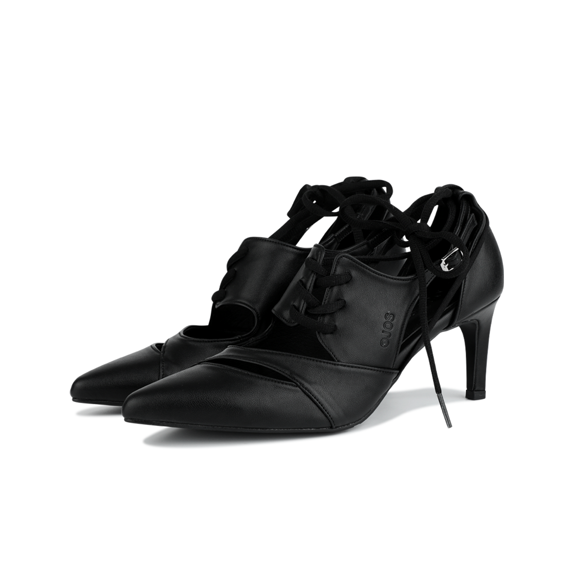 ojos オホス Multistrap Stiletto Heels Black ojos オホス Multistrap Stiletto Heels Black