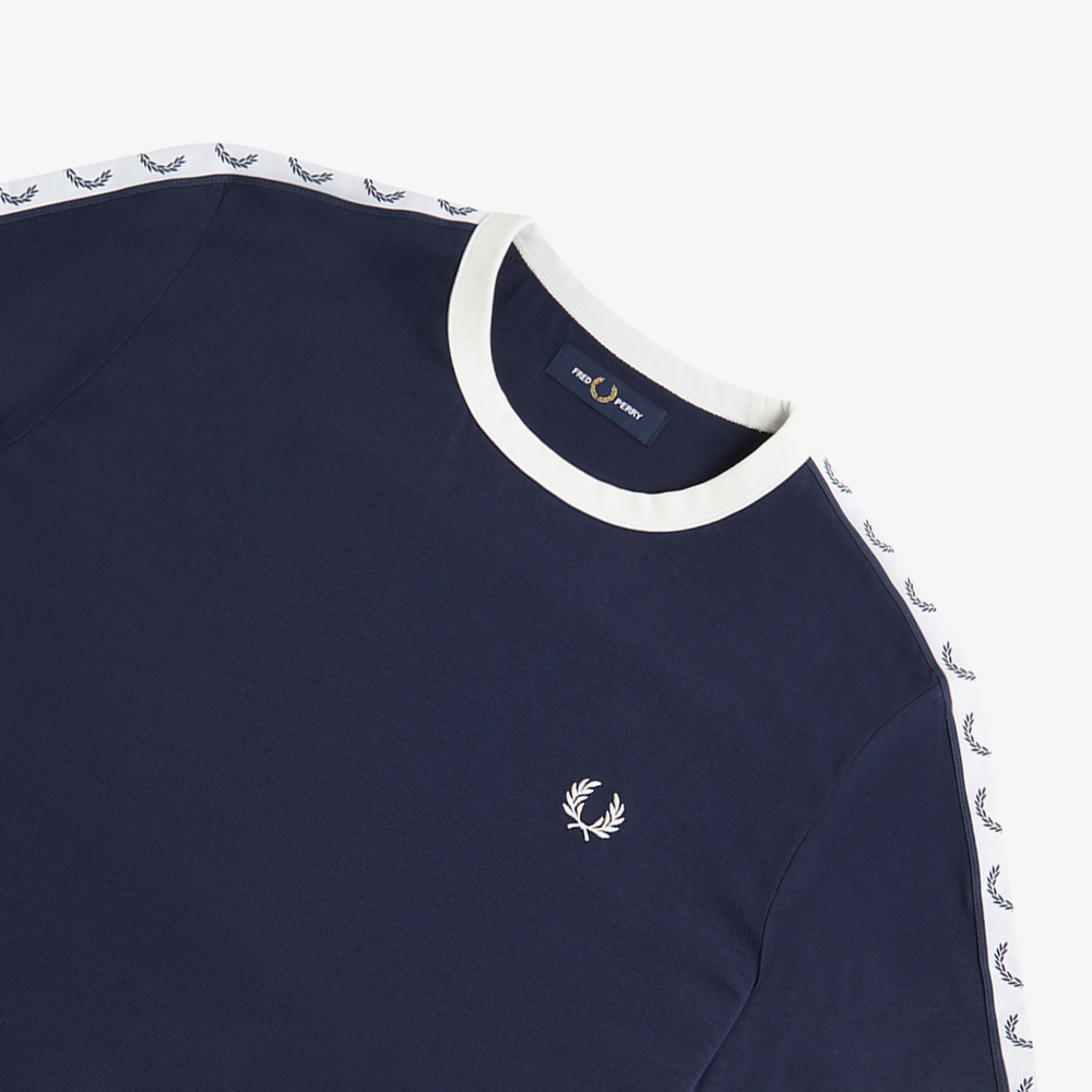 프레드페리 테잎 링어 티셔츠 카본 블루(Fred Perry Taped Ringer T-Shirt Carbon Blue) - 3