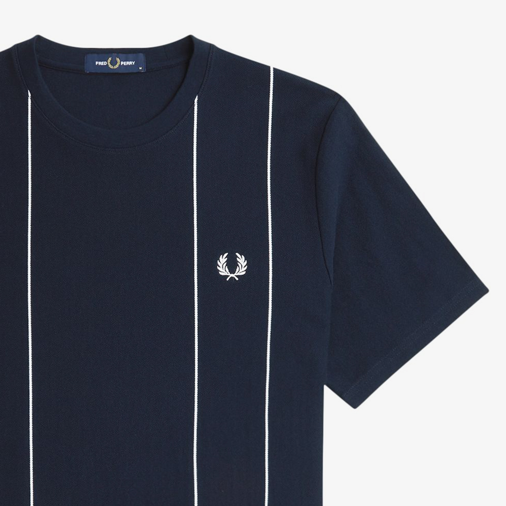 프레드페리 핀스트라이프 티셔츠 네이비(Fred Perry Pinstripe T-Shirt Navy) - 5