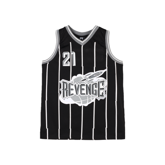 KM5BTSSRG01BK Revenge Embroidered Jersey Black - 25SS
