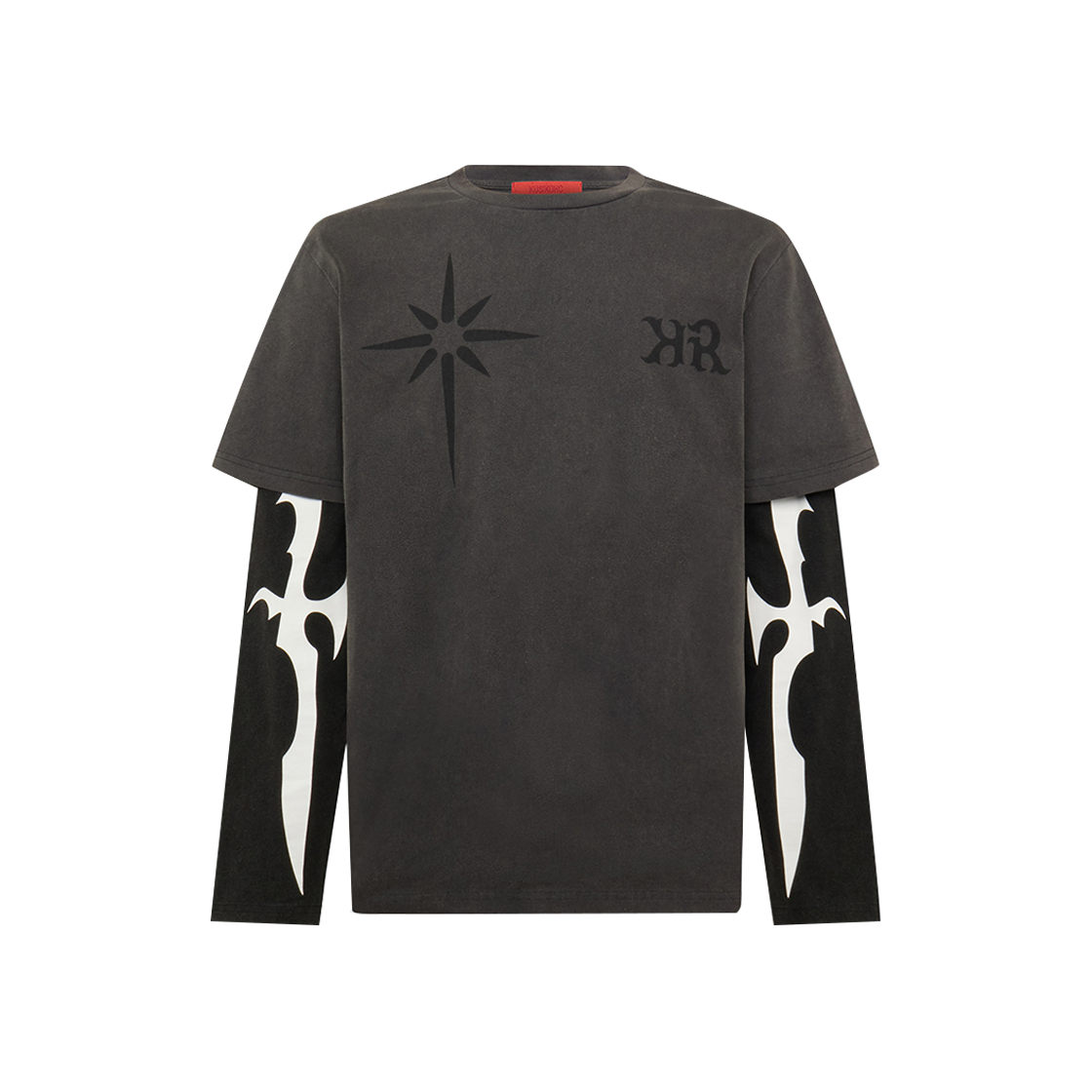 KM5BTSLKK02BK Kusikohc Layered Long Sleeve Black - 25SS