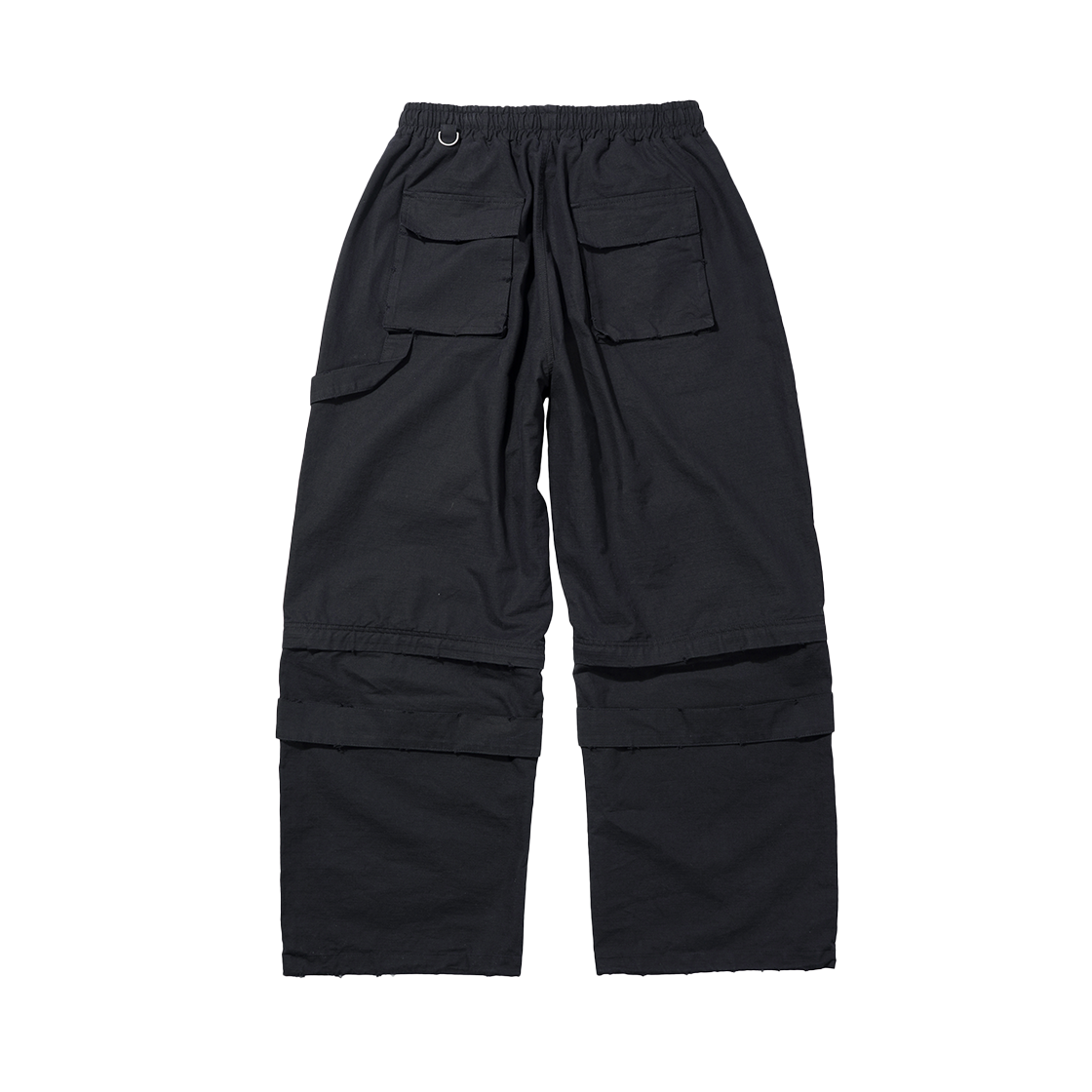 TP0063-1 Flavorism VTG Detachable Ripstop Cargo pants Washed Black - #2
