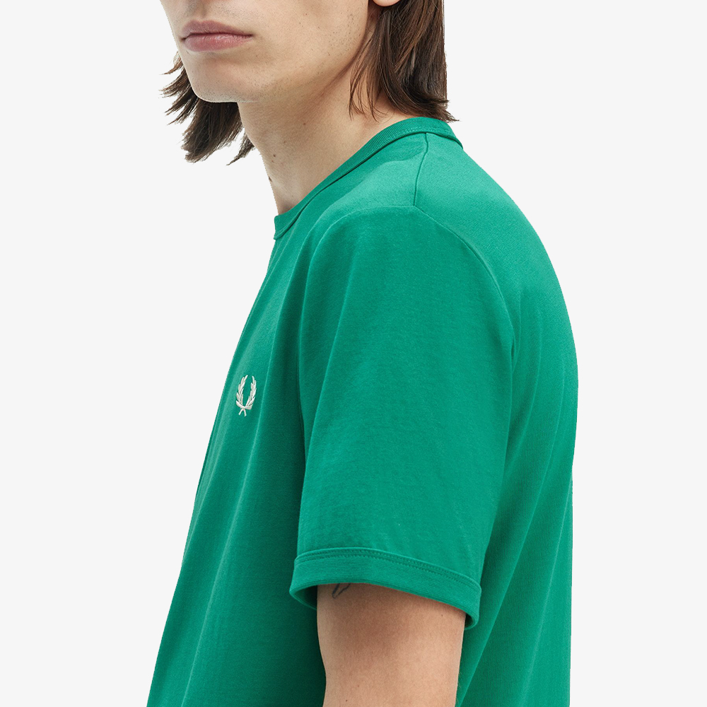 프레드페리 링어 티셔츠 라벨 그린(Fred Perry Ringer T-Shirt Label Green) - 5