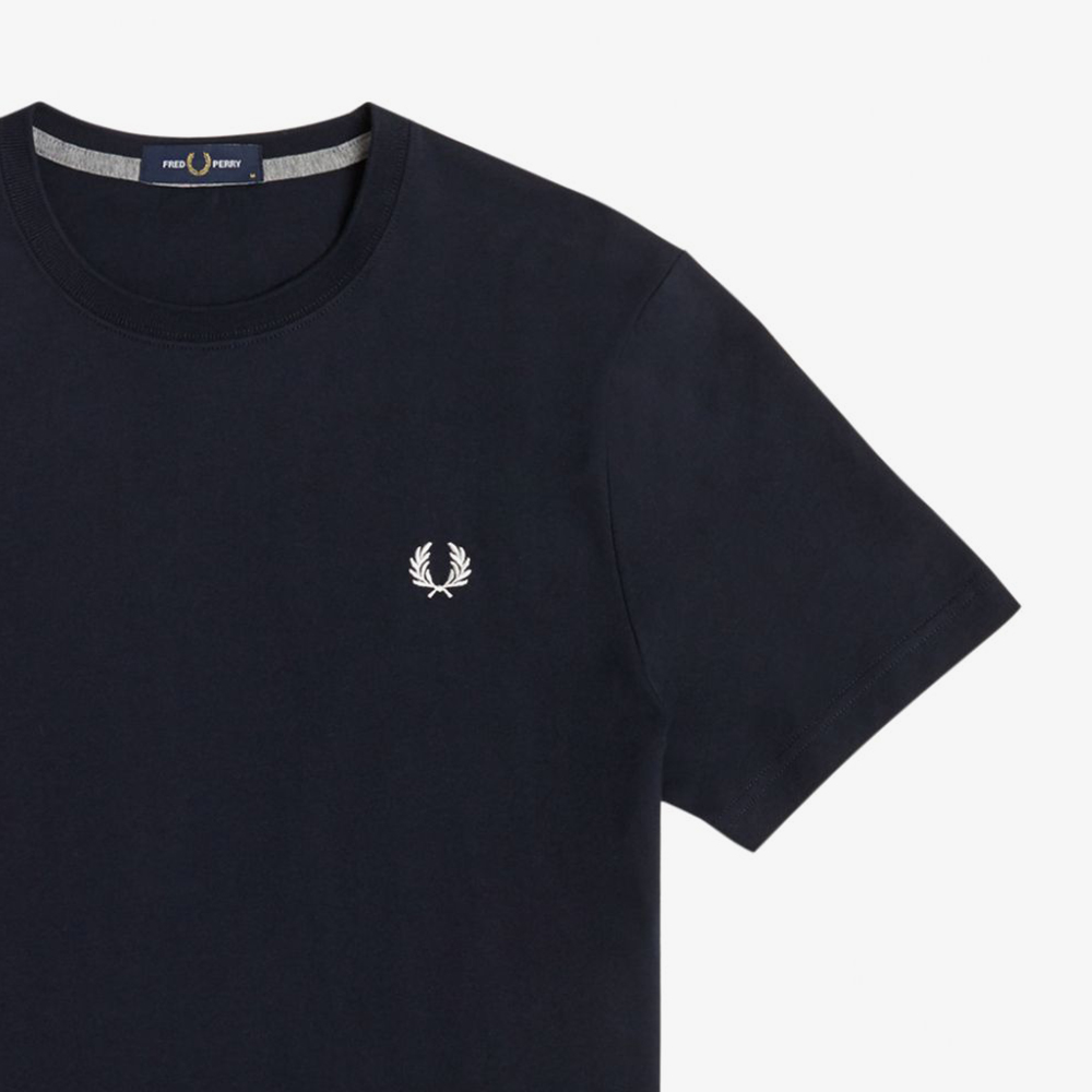 프레드페리 크루넥 티셔츠 네이비(Fred Perry Crew Neck T-Shirt Navy) - 5