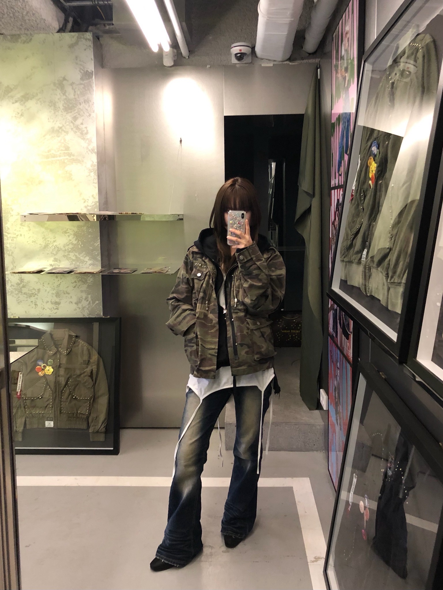 Vacant Archive Dalot Safari Jacket Camo, Vacant Archive Dalot Safari Jacket Beige 착용 스타일