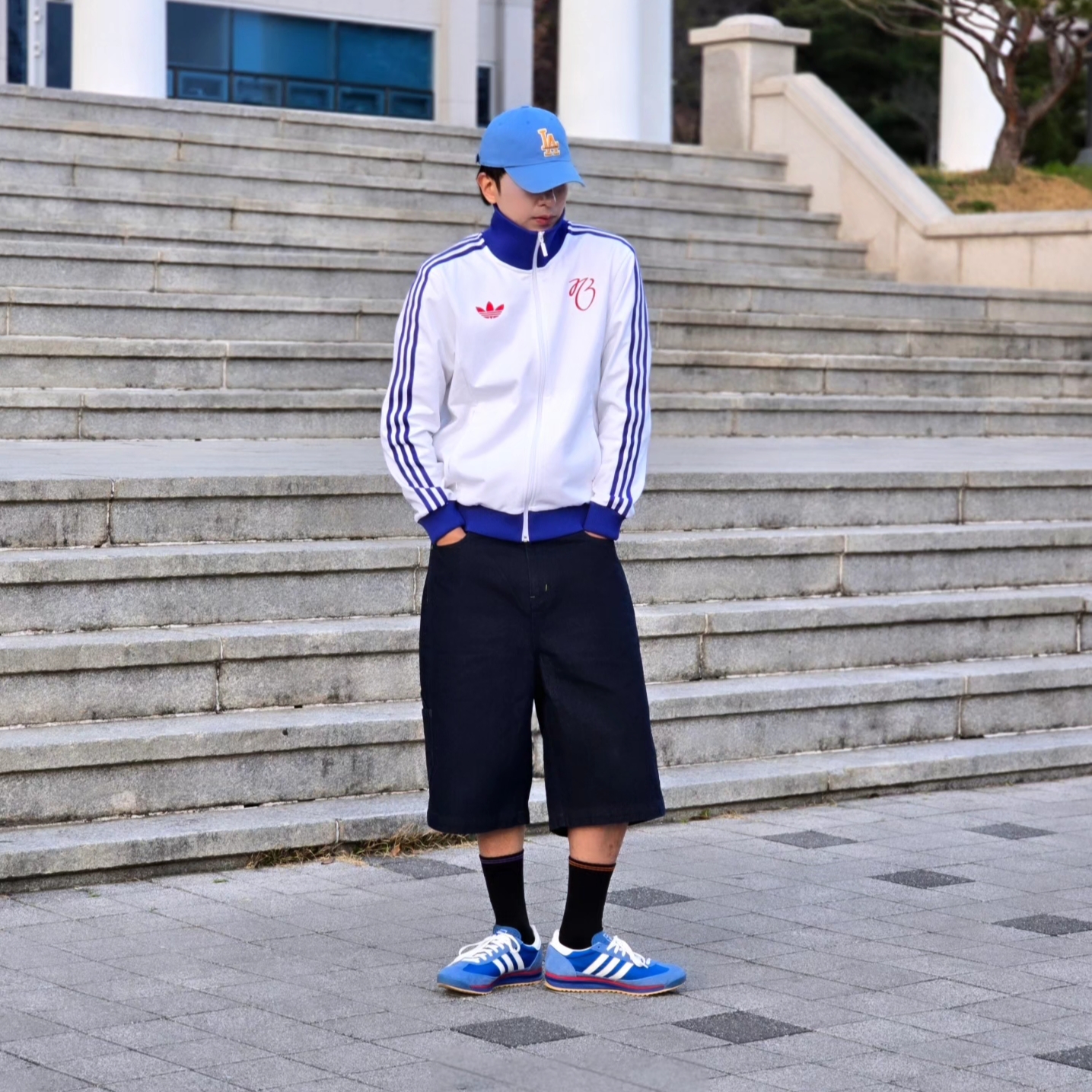 Adidas Jude Bellingham Sports Jacket White - KR Sizing, Adidas Jude Bellingham Sports Jacket White - US Sizing 착용 스타일 - 8