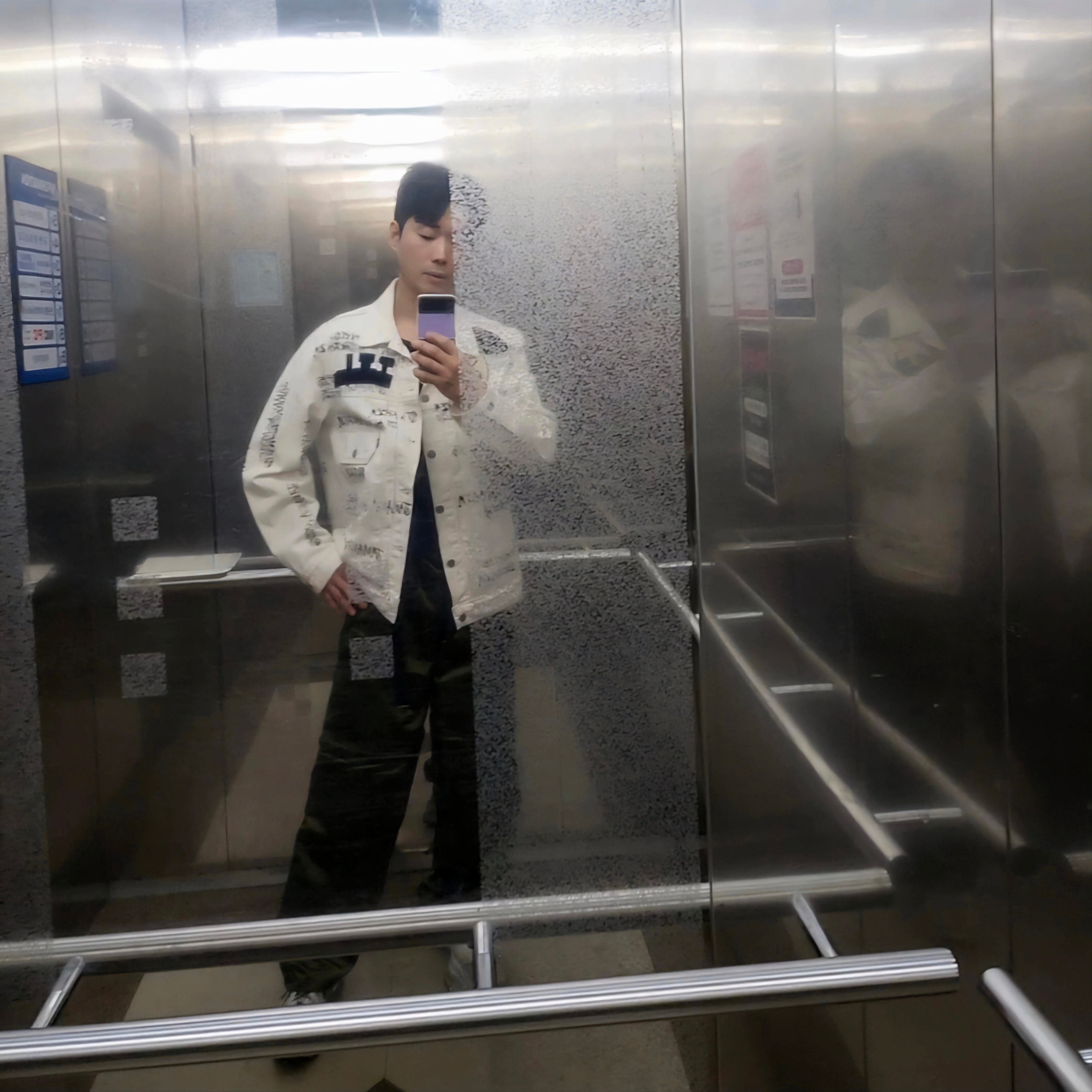 Stussy x Our Legacy x Denim Tears TTL Denim Jacket White, Nike x Matthew M Williams Zoom 004 Stone 착용 스타일 - 4