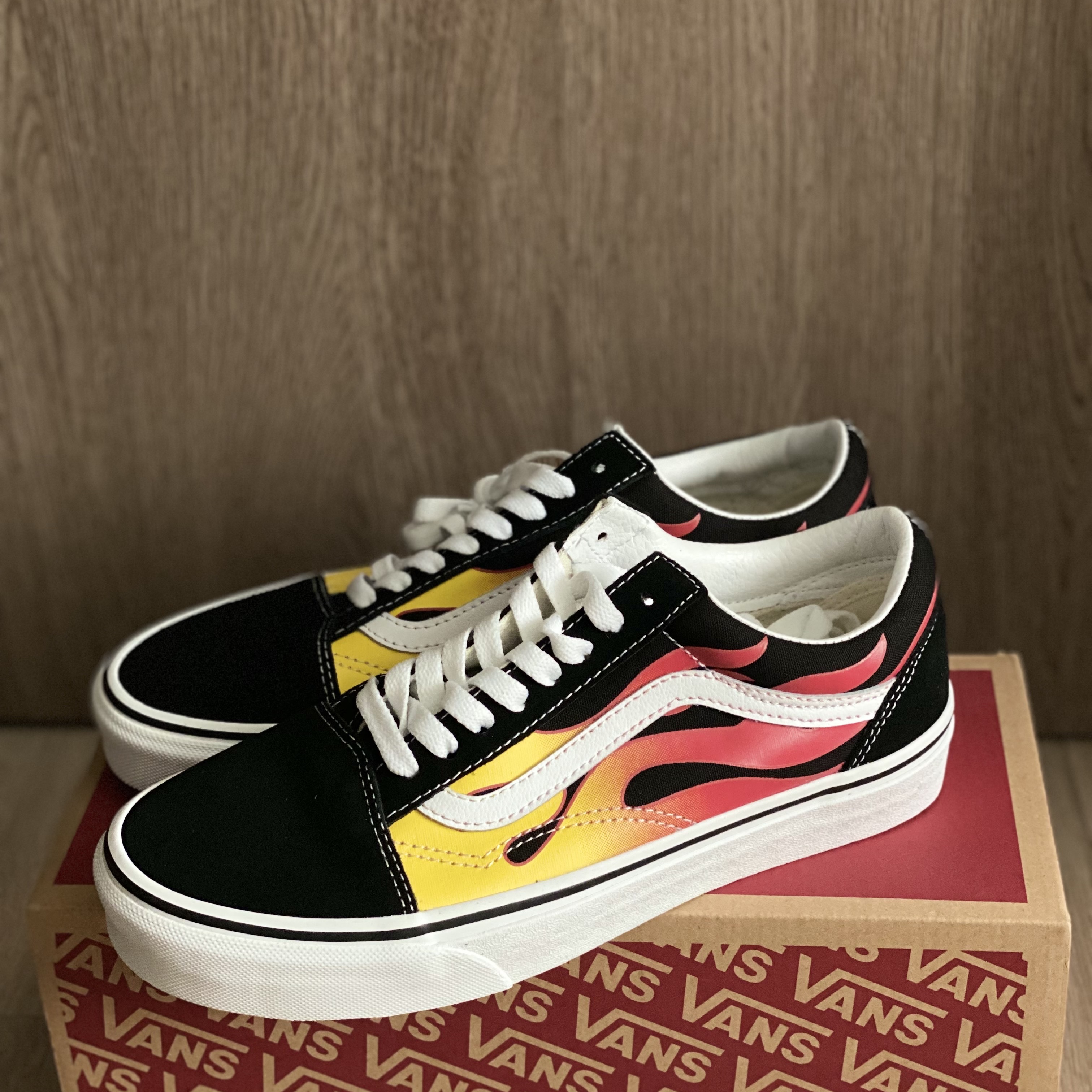 Vans Old Skool Flame Black 2017 착용 스타일
