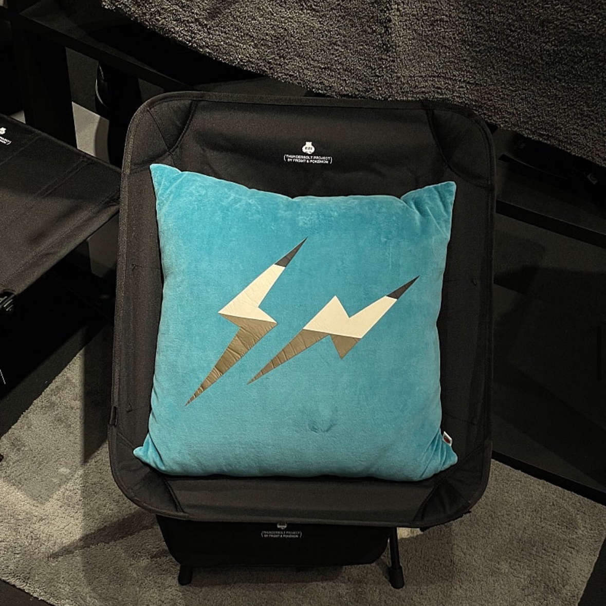 Fragment x Pokemon INN Thunderbolt Project TBP Cushion Blue 착용 스타일