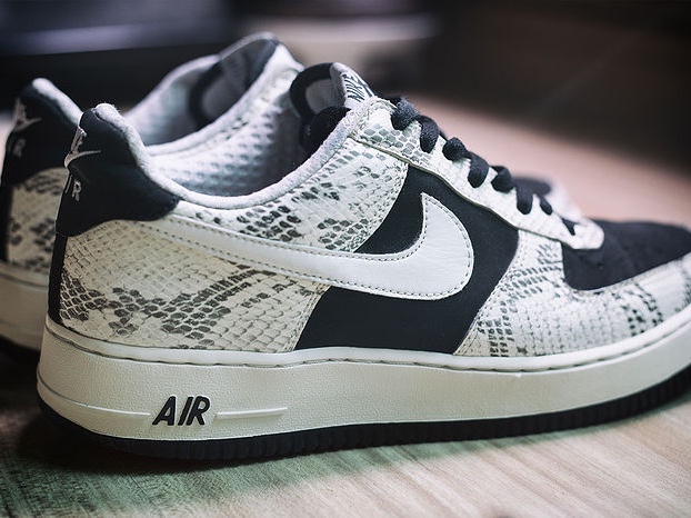 Nike Air Force 1 Low Snakeskin Cocoa 착용 스타일