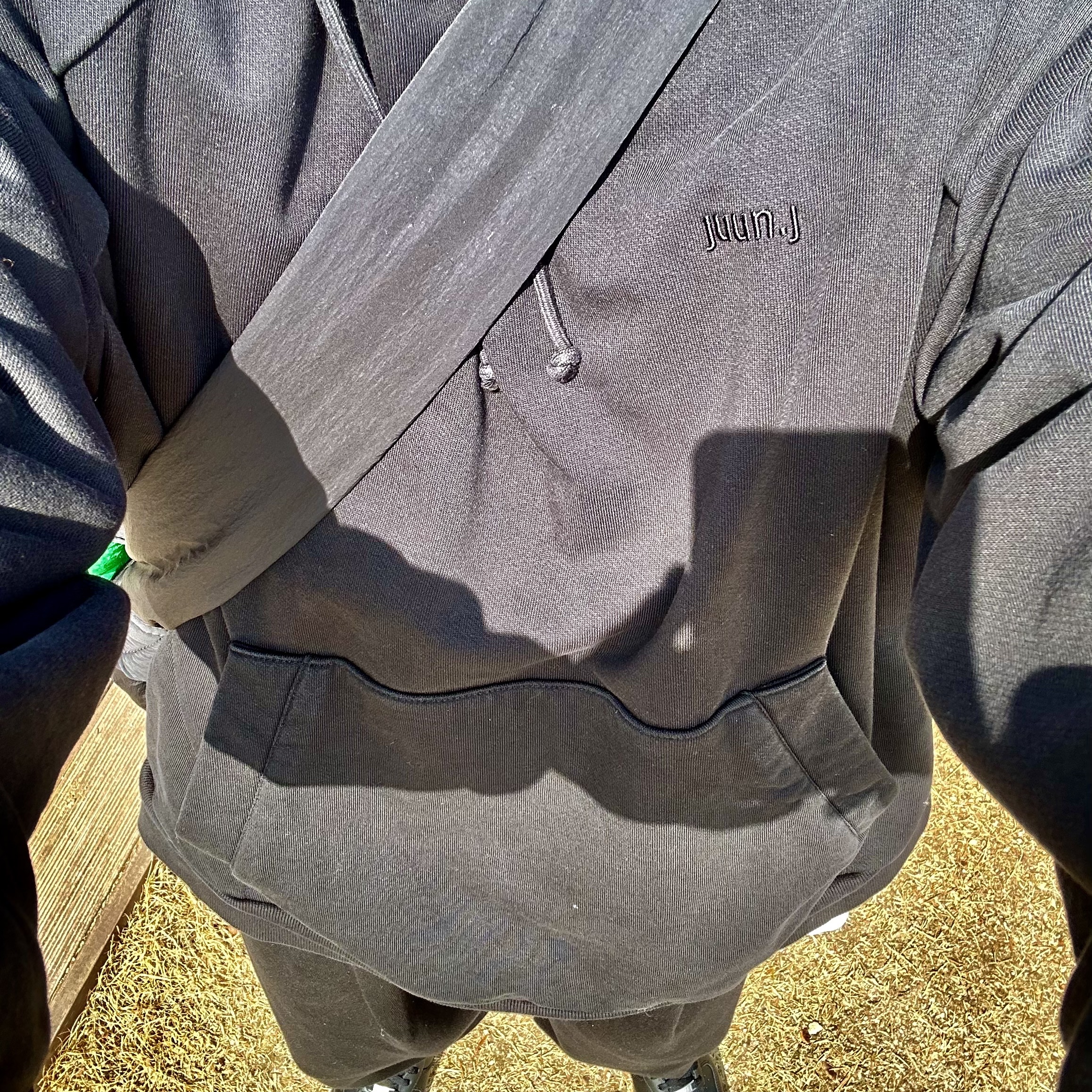 Undermycar Mu.03 Anti Fxxking Logo Play Oversized Sweat Jogger Black, Nike x Supreme Air Force 1 Low Black 착용 스타일 - 2
