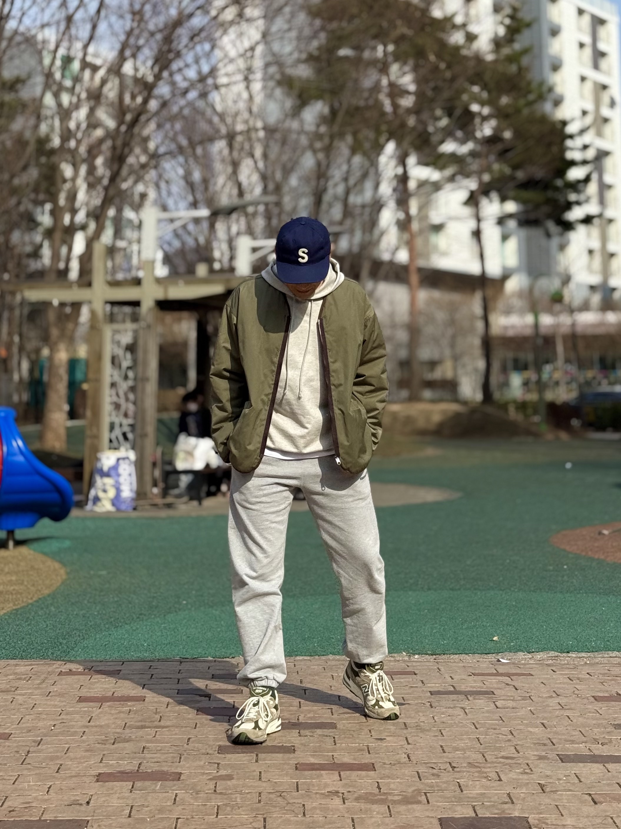 New Balance x Aime Leon Dore 991 Made in UK Grey 착용 스타일 - 7