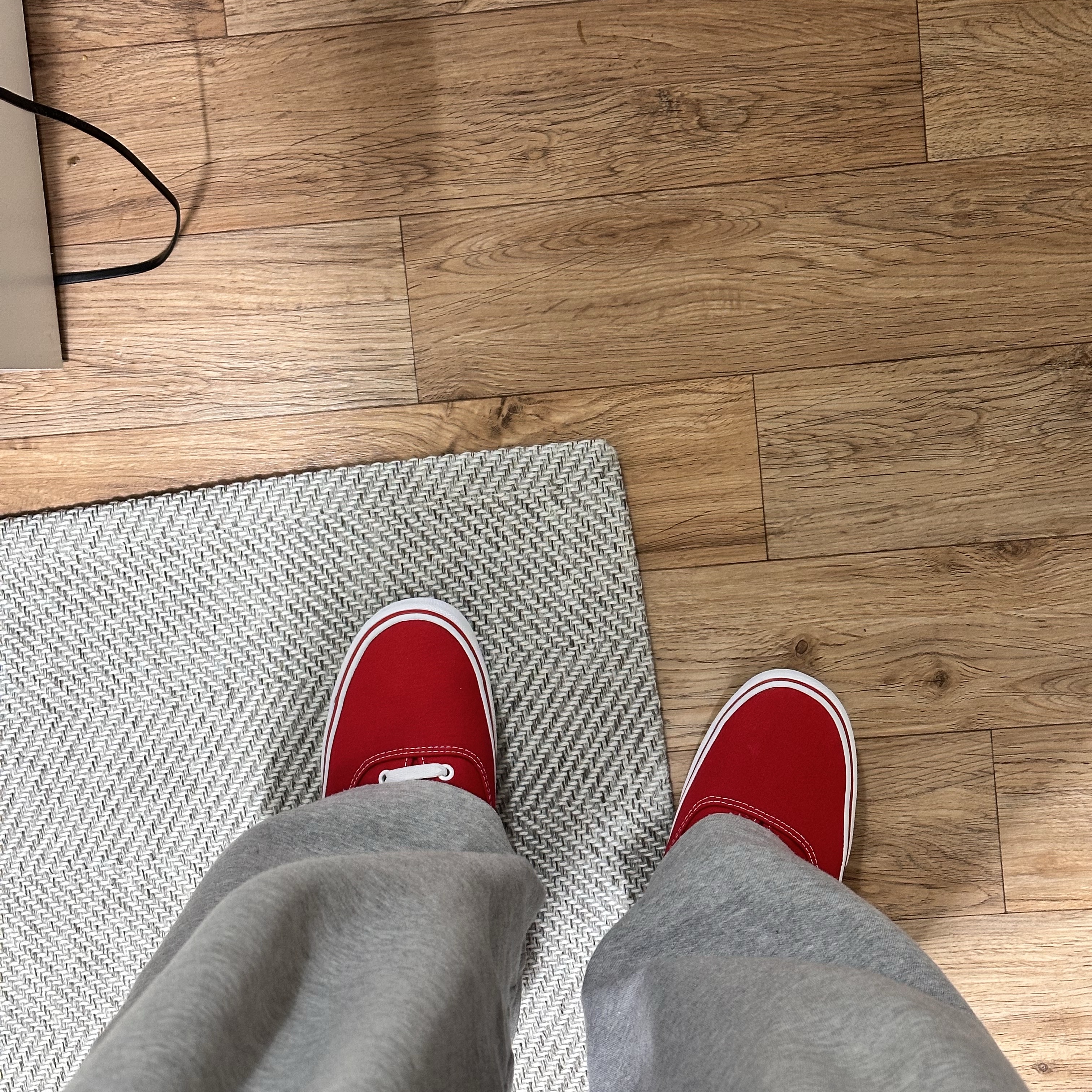 Vans Authentic Red 착용 스타일