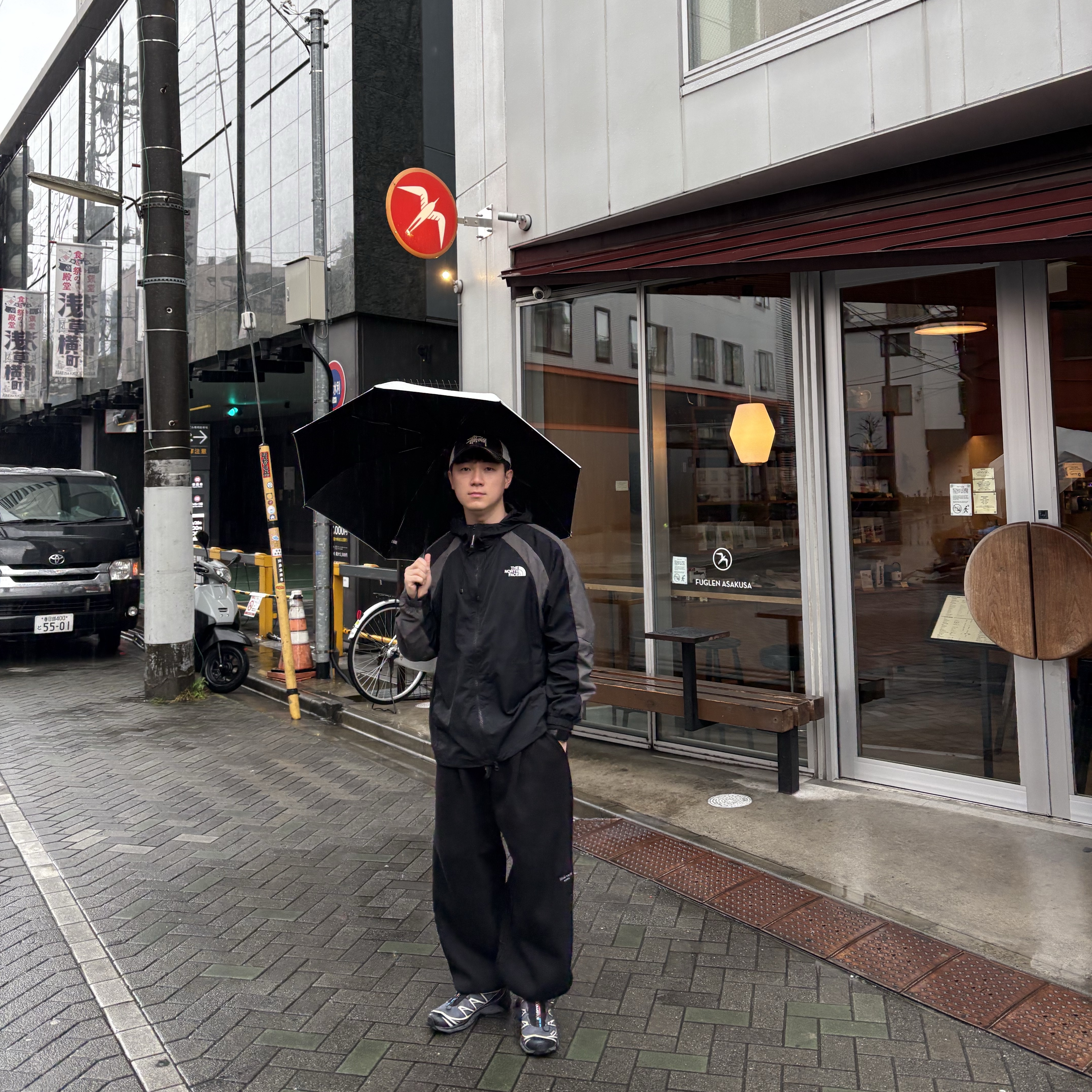 The North Face White Label Bandon Jacket Black, Undermycar Mu.03 Anti Fxxking Logo Play Oversized Sweat Jogger Black 착용 스타일
