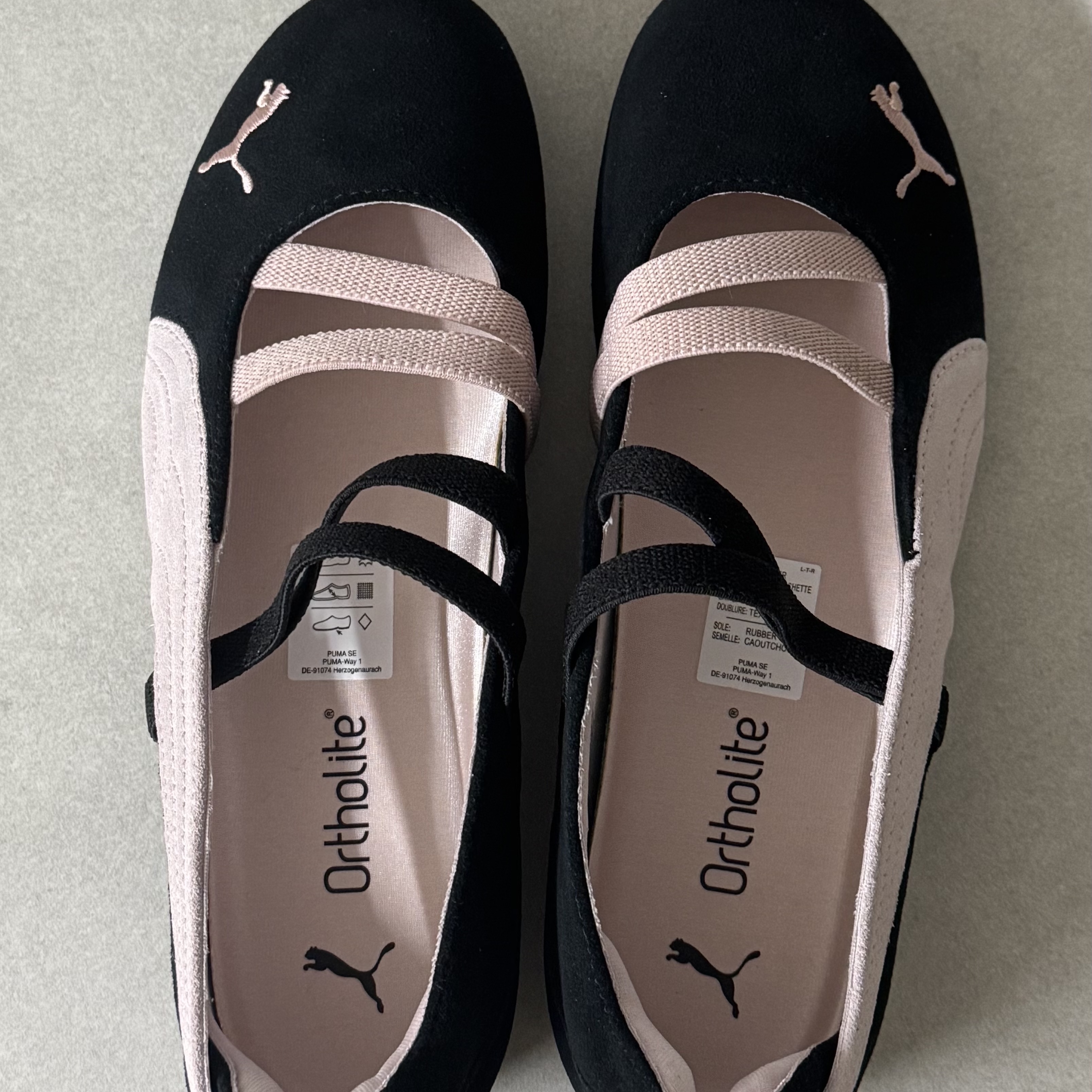 (W) Puma Speedcat Ballet Suede Puma  Black Mauve Mist 착용 스타일 - 1