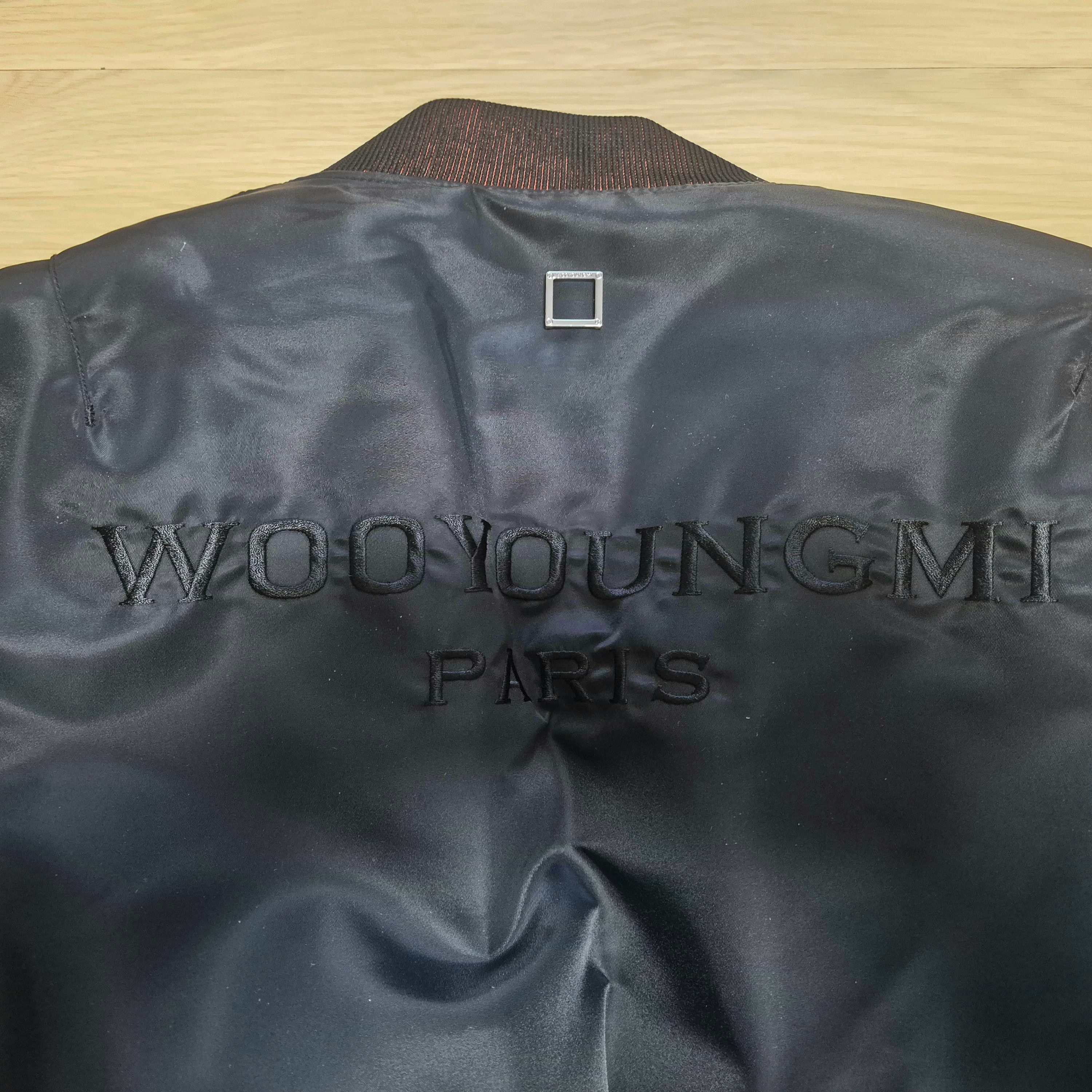 Wooyoungmi Back Logo MA-1 Black - 24FW 착용 스타일 - 3