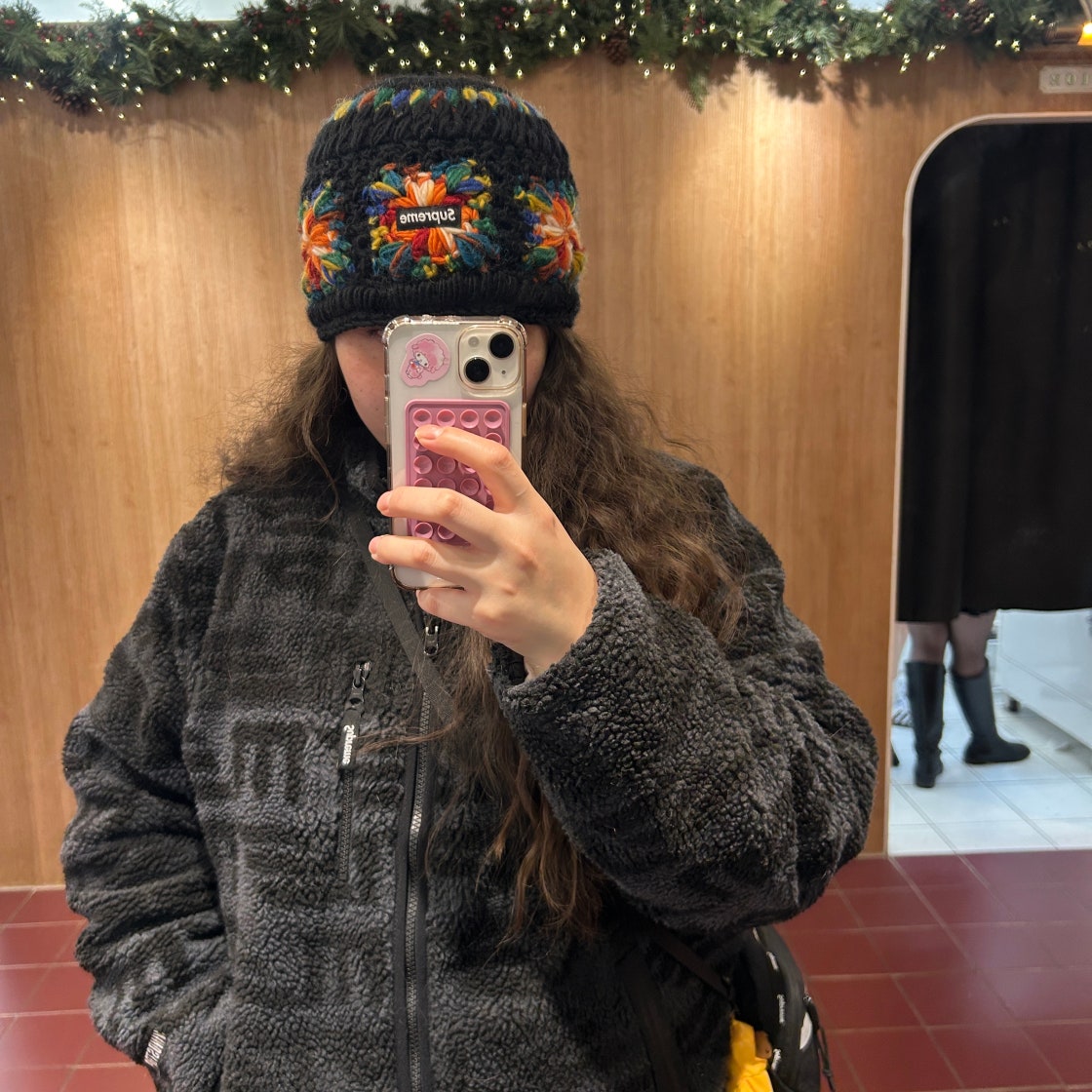 슈프림 크로셰 비니 블랙 - 25SS | Supreme | KREAM