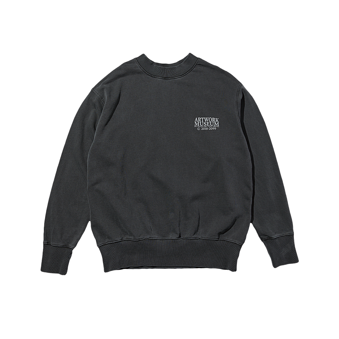 LSS502_Ch Artwork Museum Logo Sweatshirt Charcoal