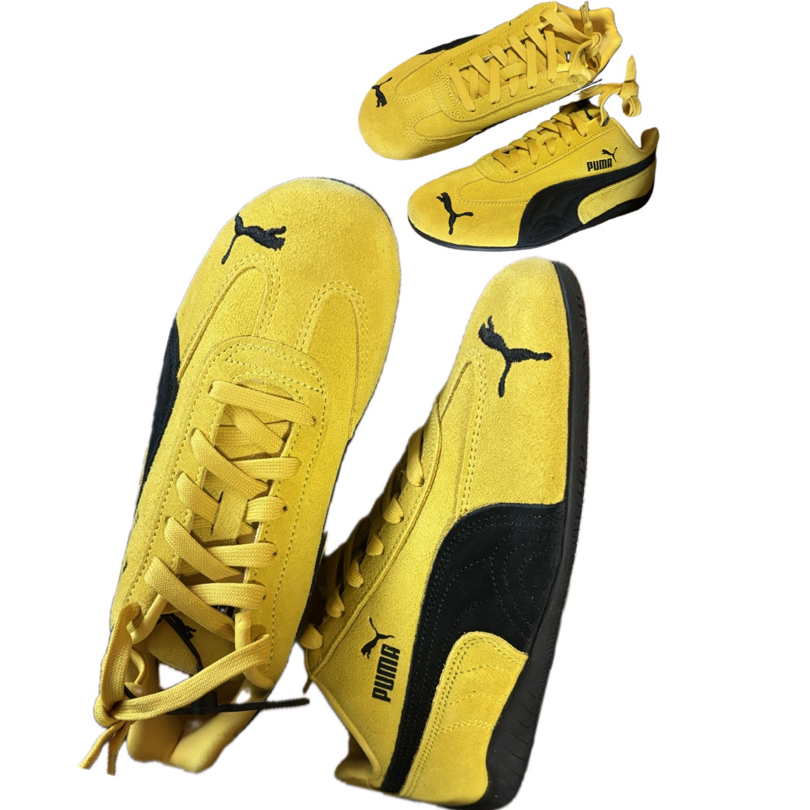 Puma Speedcat OG Pele Yellow Puma Black 착용 스타일