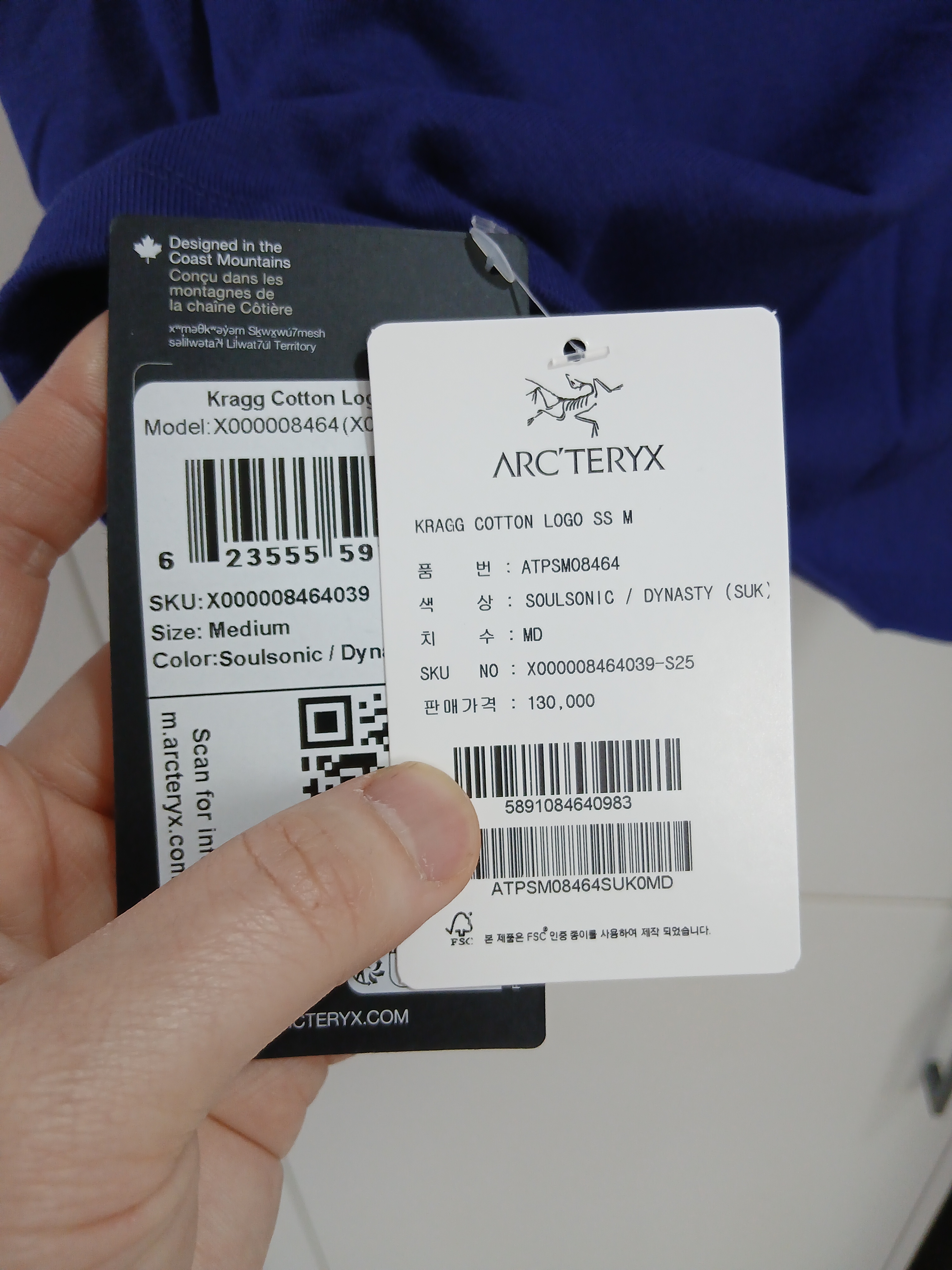 Arc'teryx Kragg Cotton Logo SS T-Shirt Soulsonic Dynasty 착용 스타일 - 3