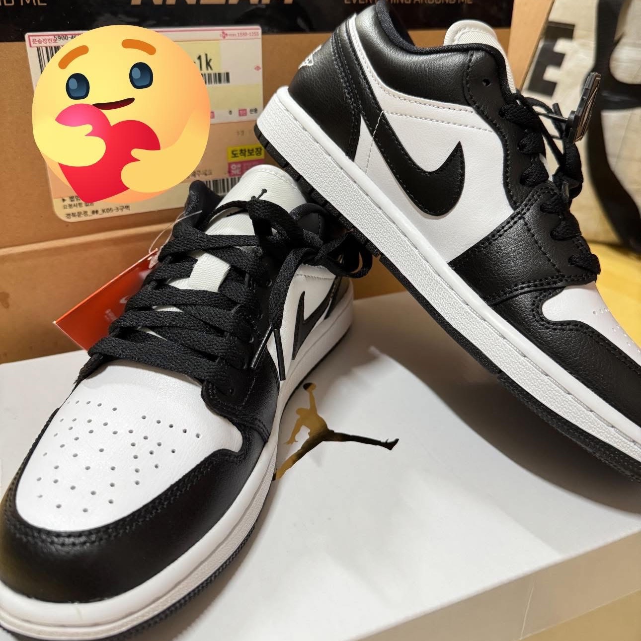 (W) Jordan 1 Low Black and White 착용 스타일