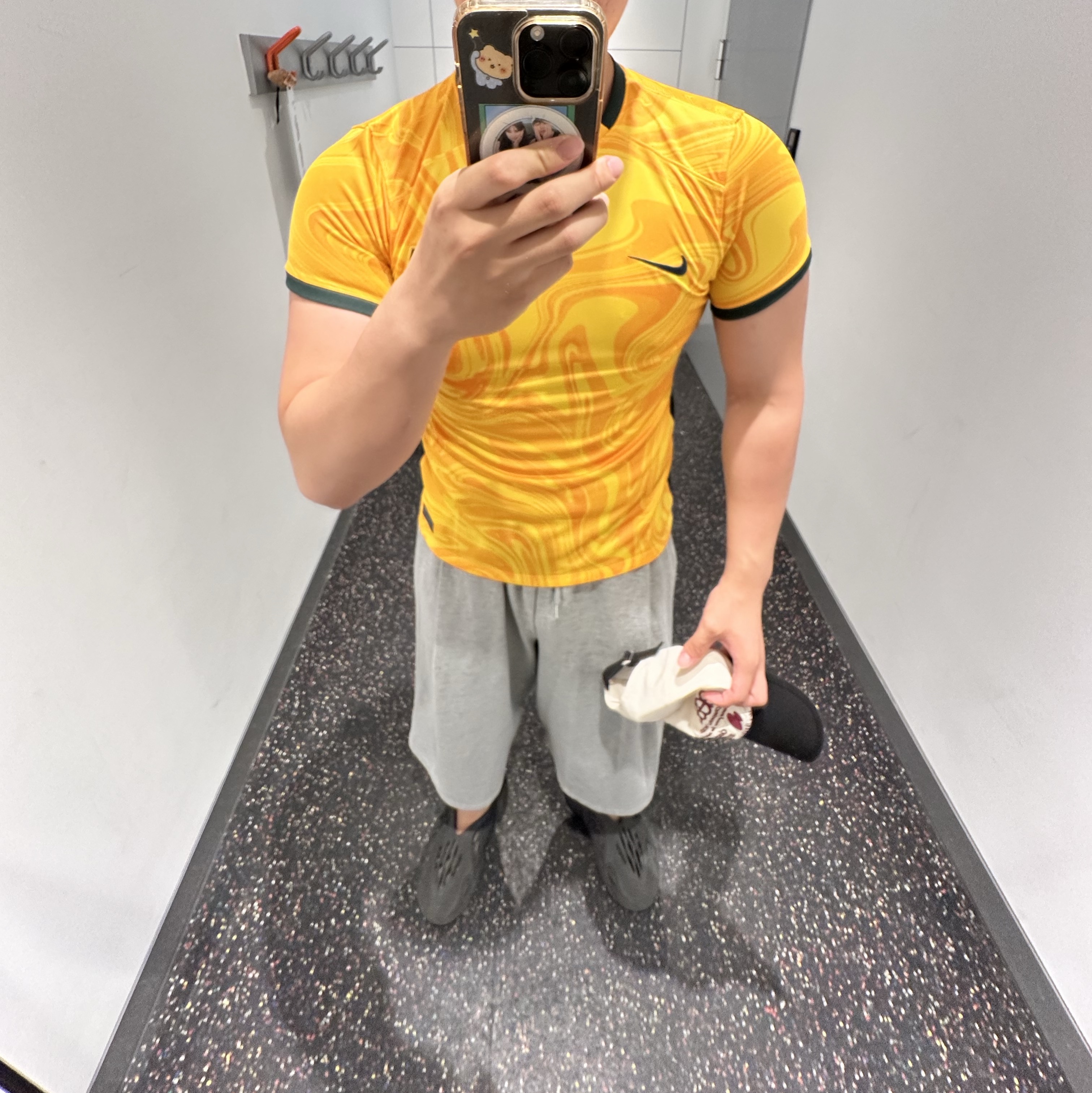 (W) Nike Australia 2023 Dri-Fit Stadium Home Jersey Varsity Maze (Non Marking Ver.) 착용 스타일