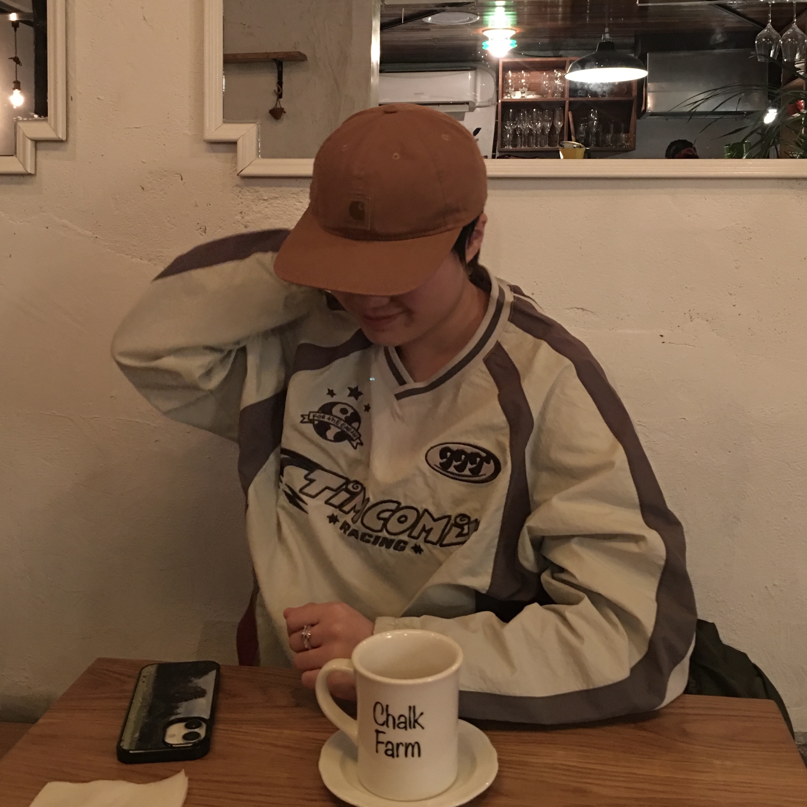 Carhartt Canvas Cap Carhartt Brown 착용 스타일 - 1