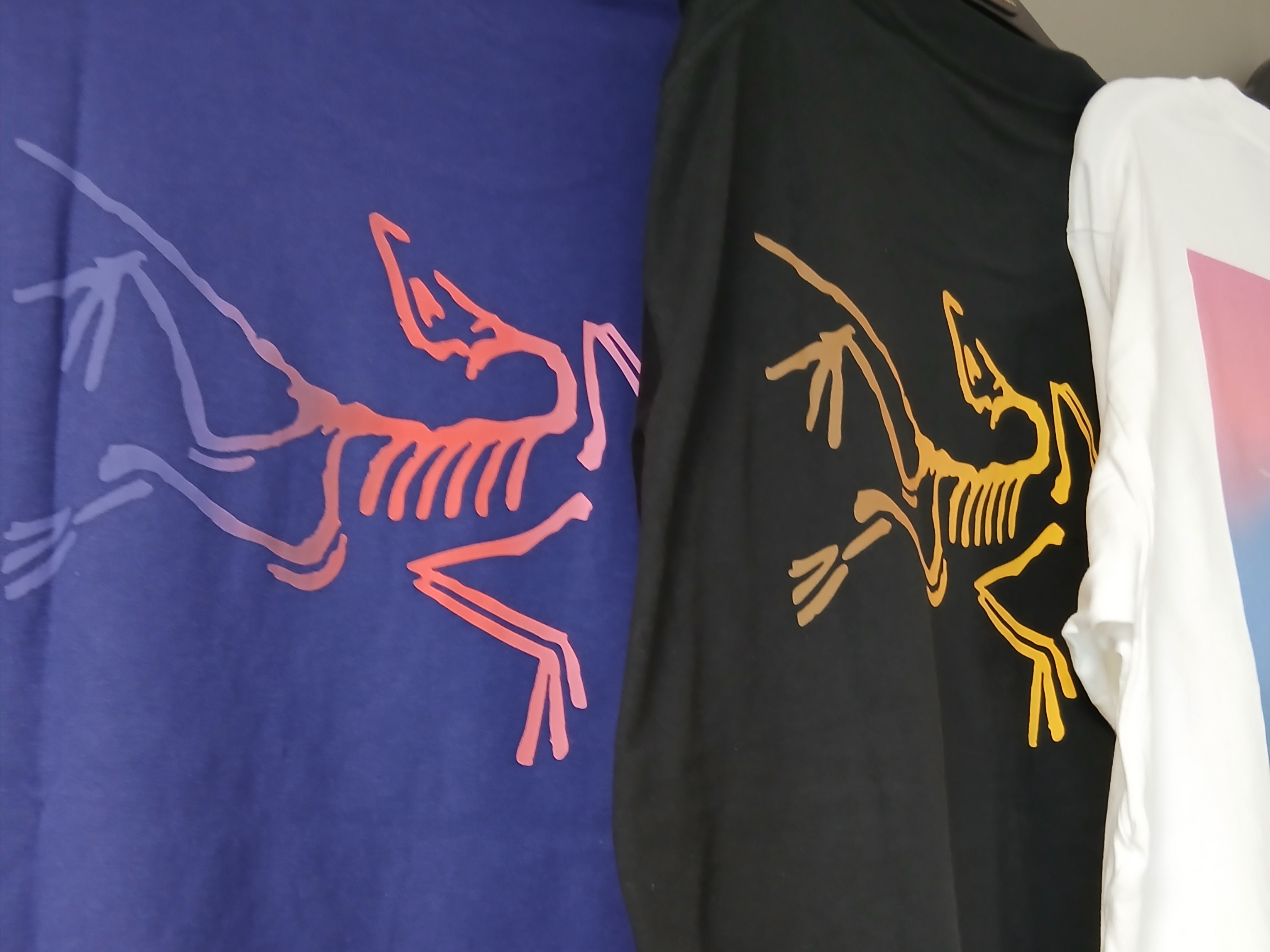 Arc'teryx Kragg Cotton Heatmap LS T-Shirt Black, Arc'teryx Kragg Cotton Heatmap LS T-Shirt White Light Multi 착용 스타일 - 2