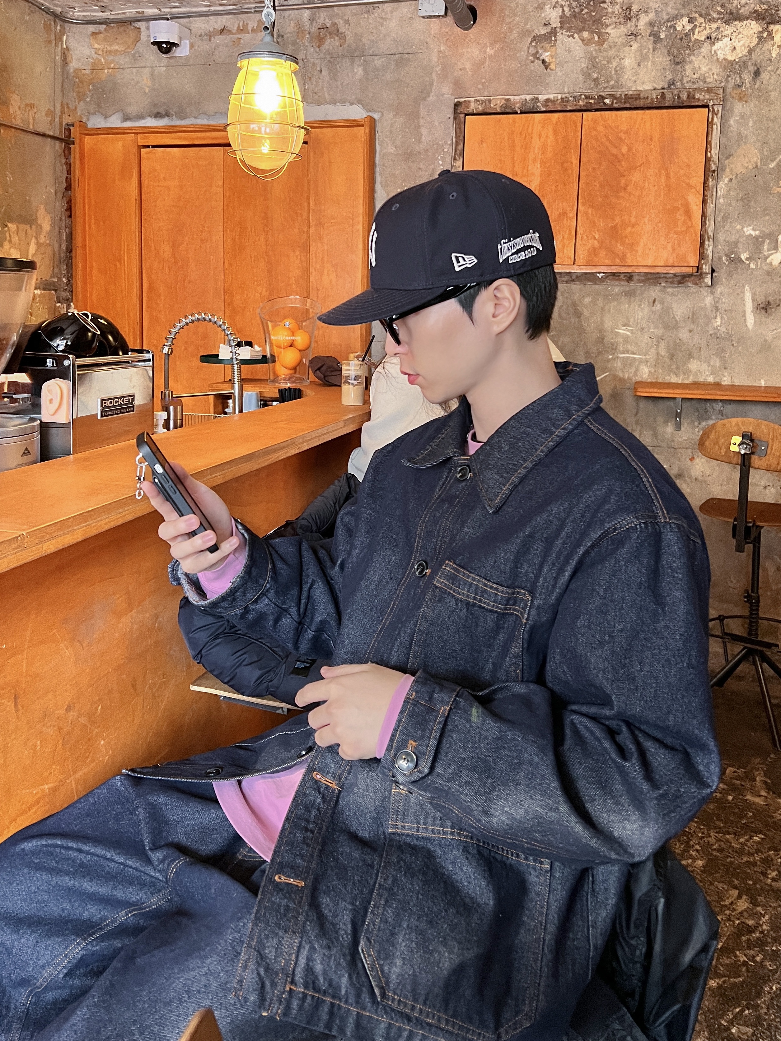Thisisneverthat x New Era x MLB New York Yankees 59Fifty Classic Navy 착용 스타일