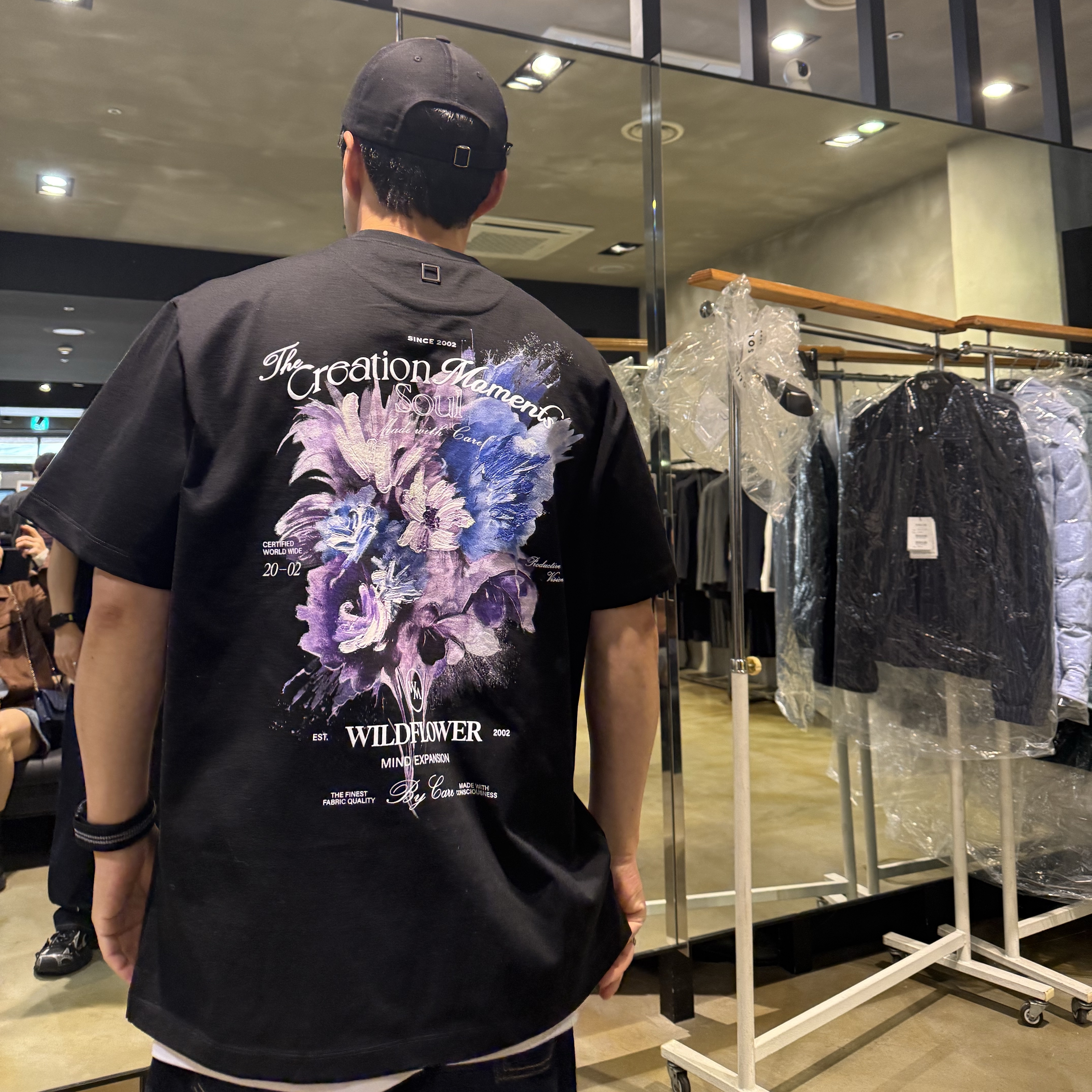 Wooyoungmi Flower Back Logo T-Shirt Black - 25SS, Balenciaga 3XL Sneakers Black White 착용 스타일