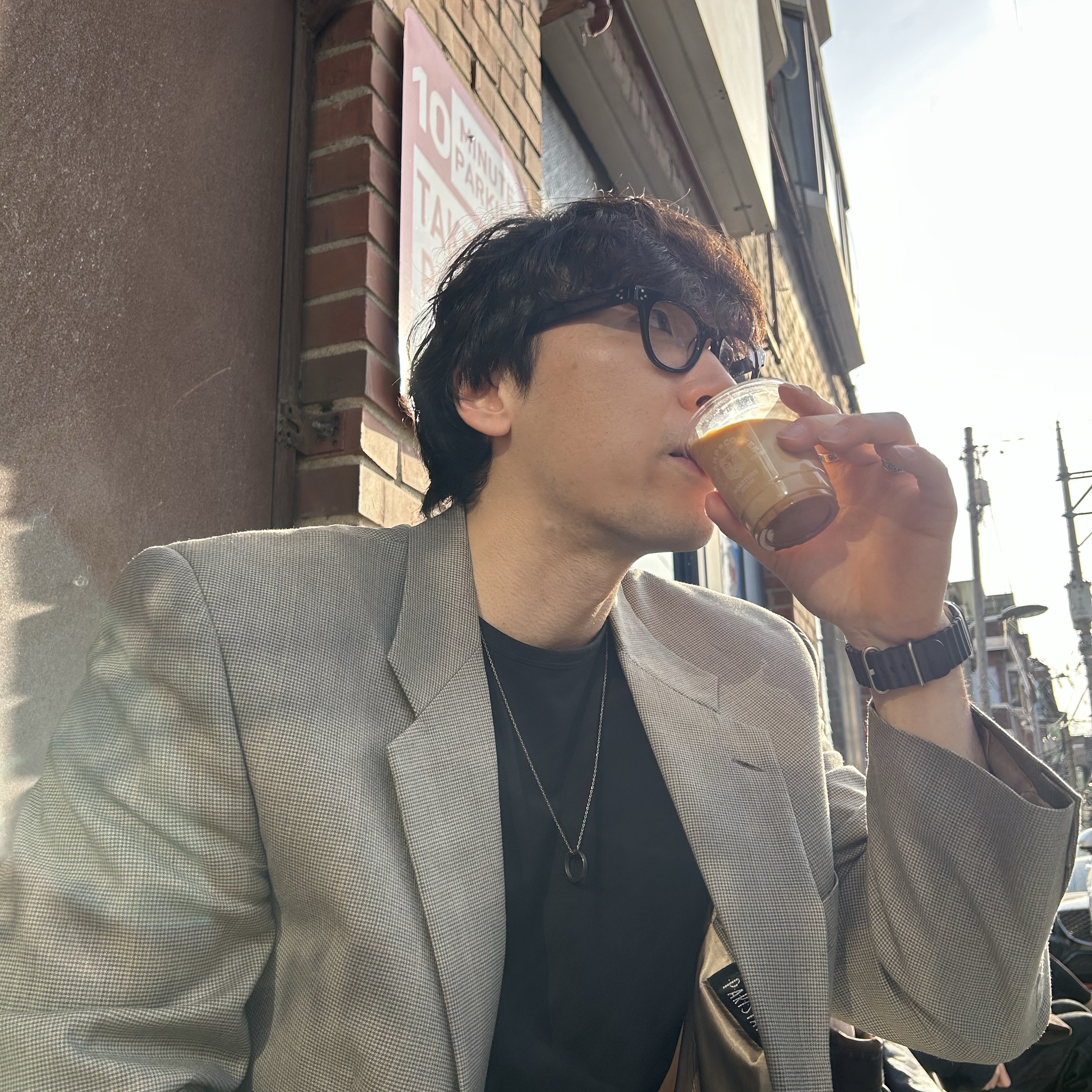 디젤 Dx1476 스테인리스 스틸 체인 브레이슬릿 실버, 메종 마르지엘라 로고 링 네클리스 무광 팔라듐 착용 스타일 - 3