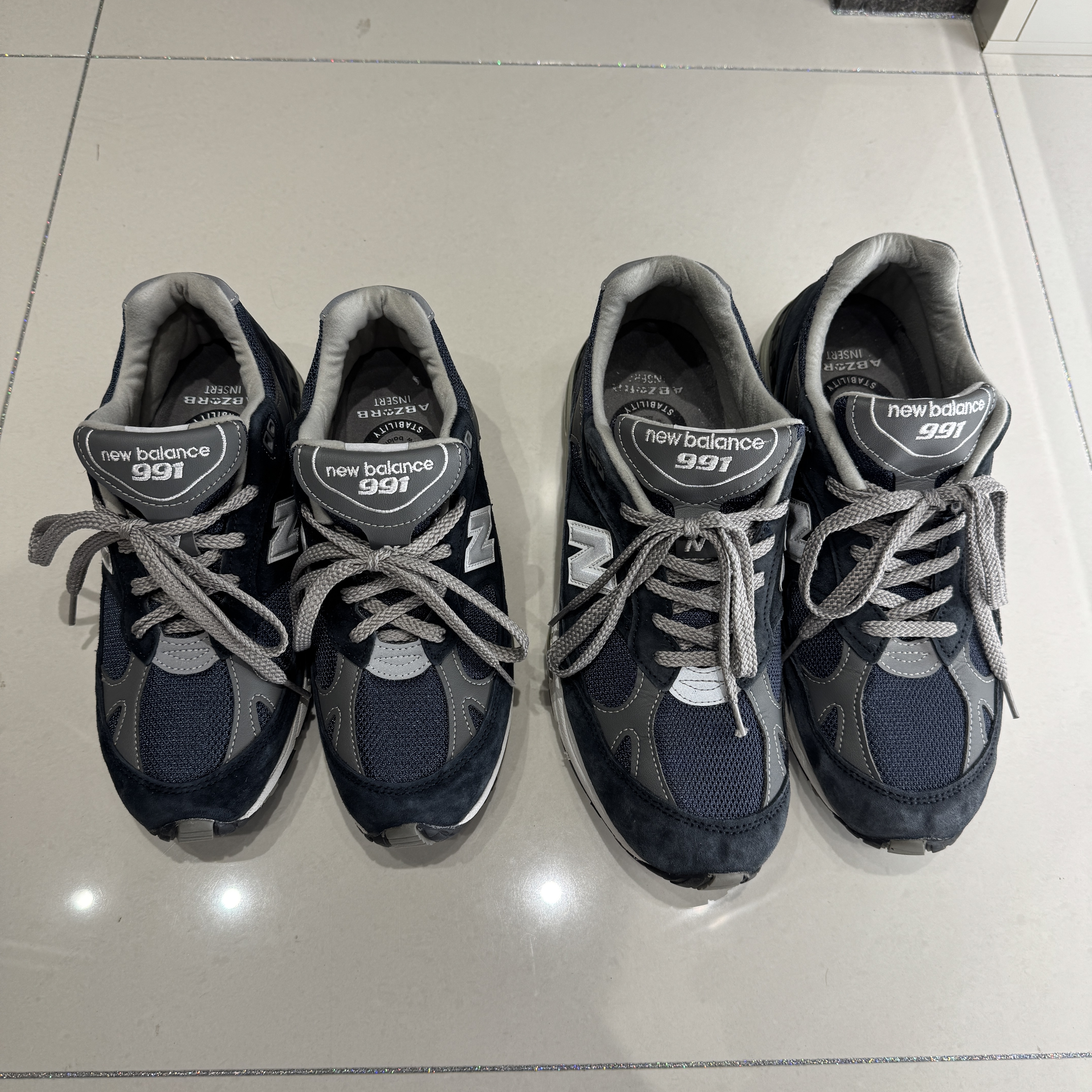 (W) New Balance 991 Made in UK Navy 착용 스타일