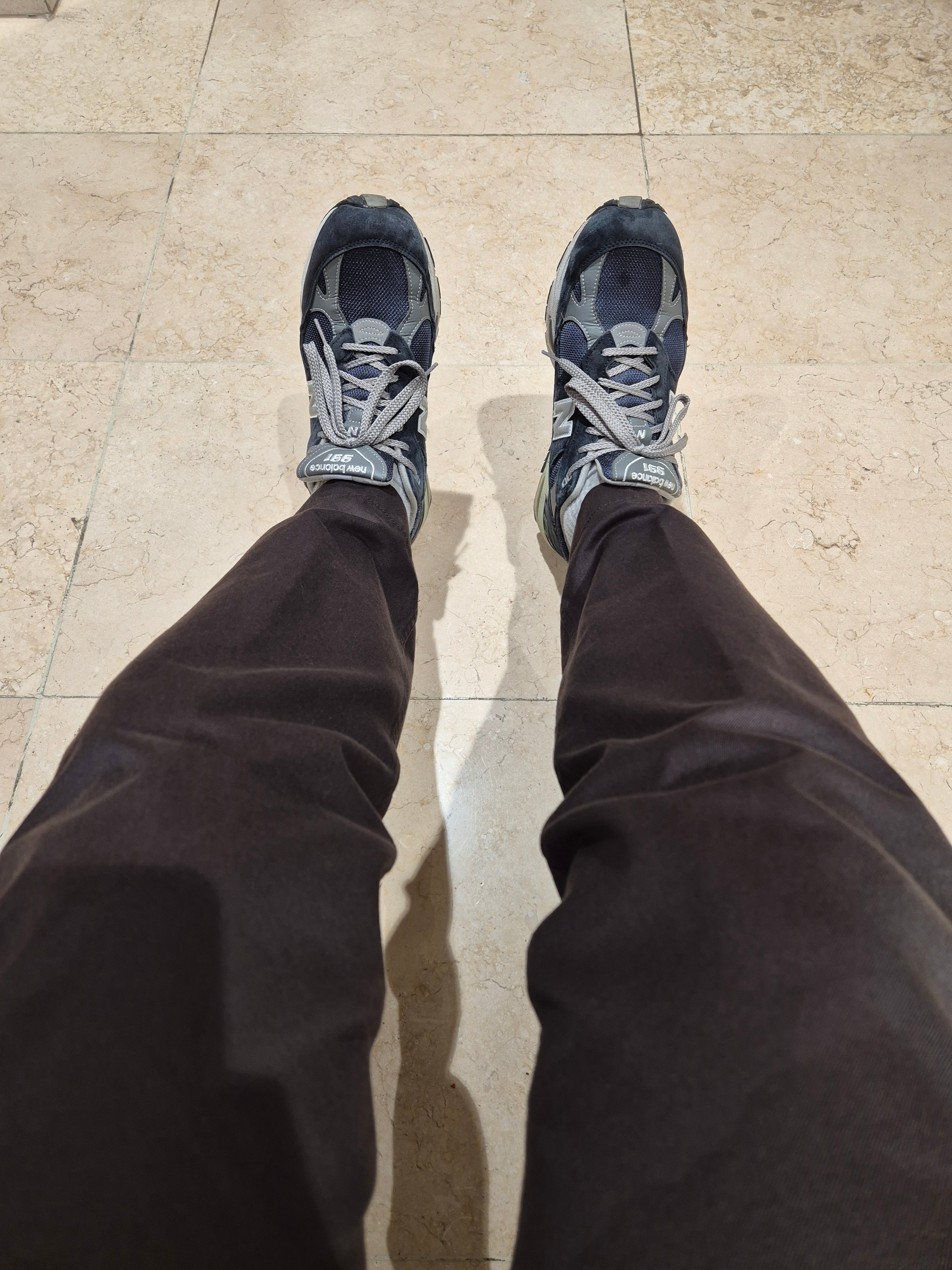New Balance 991 Made in UK Navy 착용 스타일