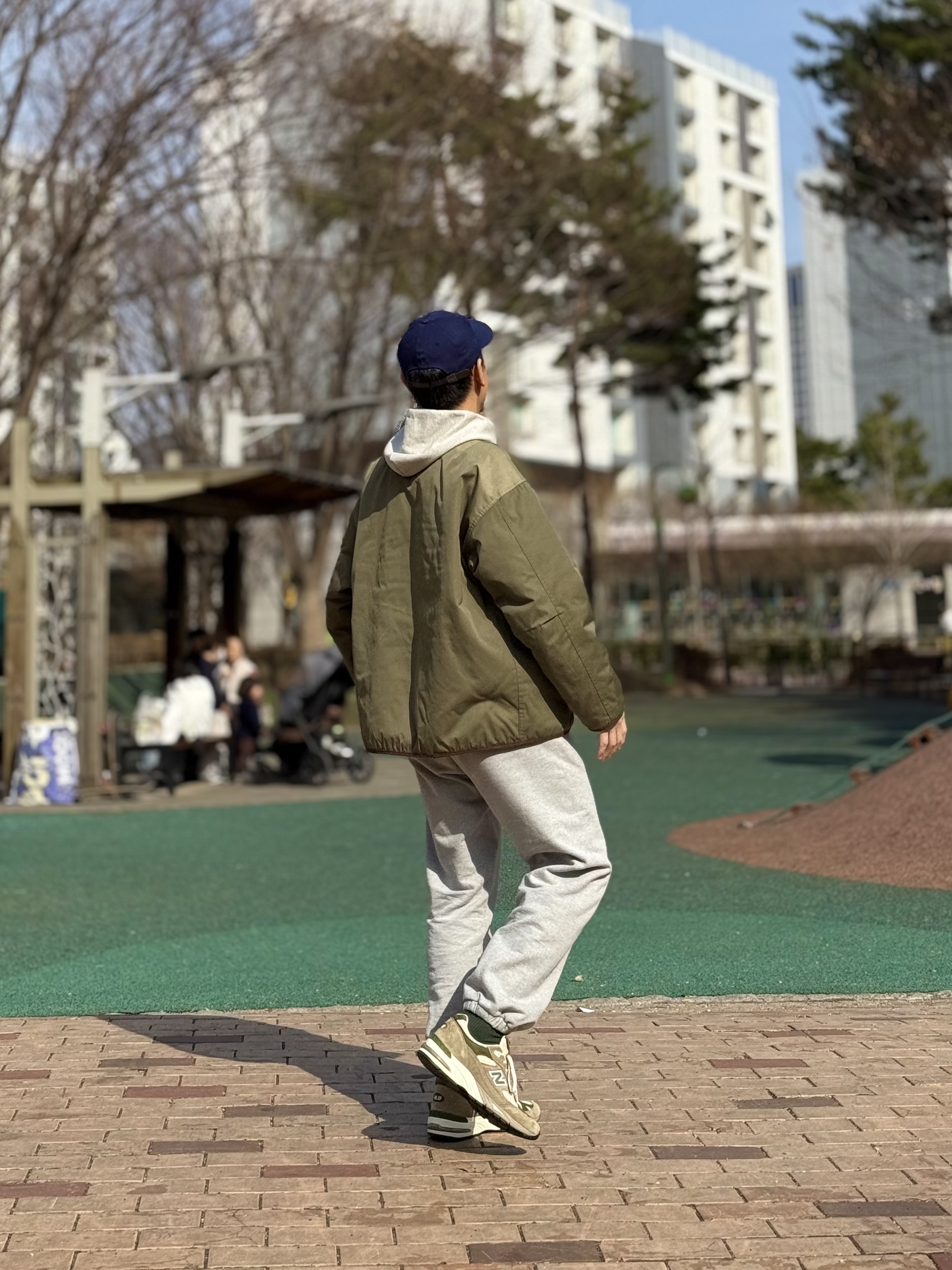 New Balance x Aime Leon Dore 991 Made in UK Grey 착용 스타일 - 6