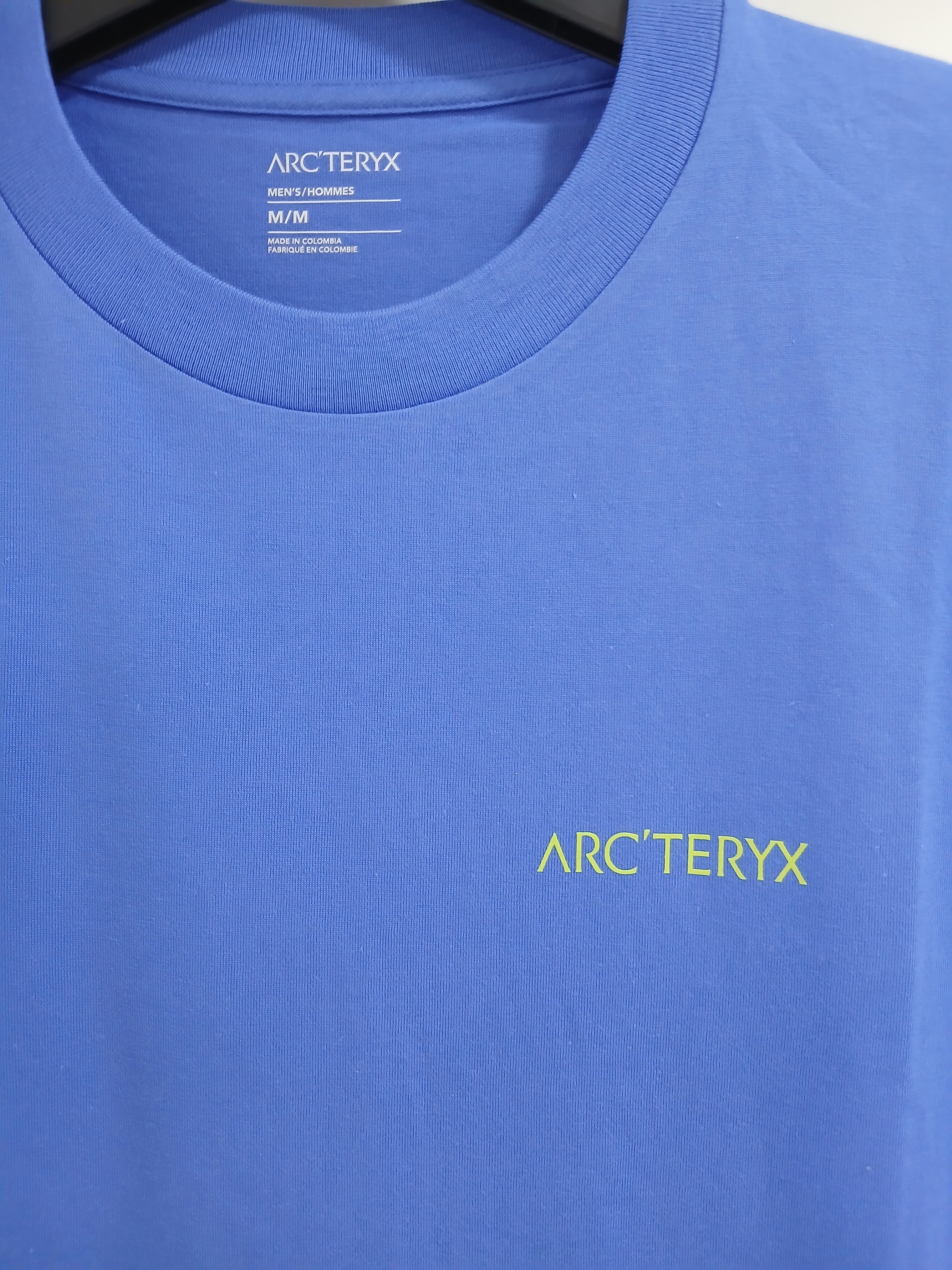 Arc'teryx Kragg SL Cotton Blurred Bird SS T-Shirt Electra Euphoria 착용 스타일 - 5