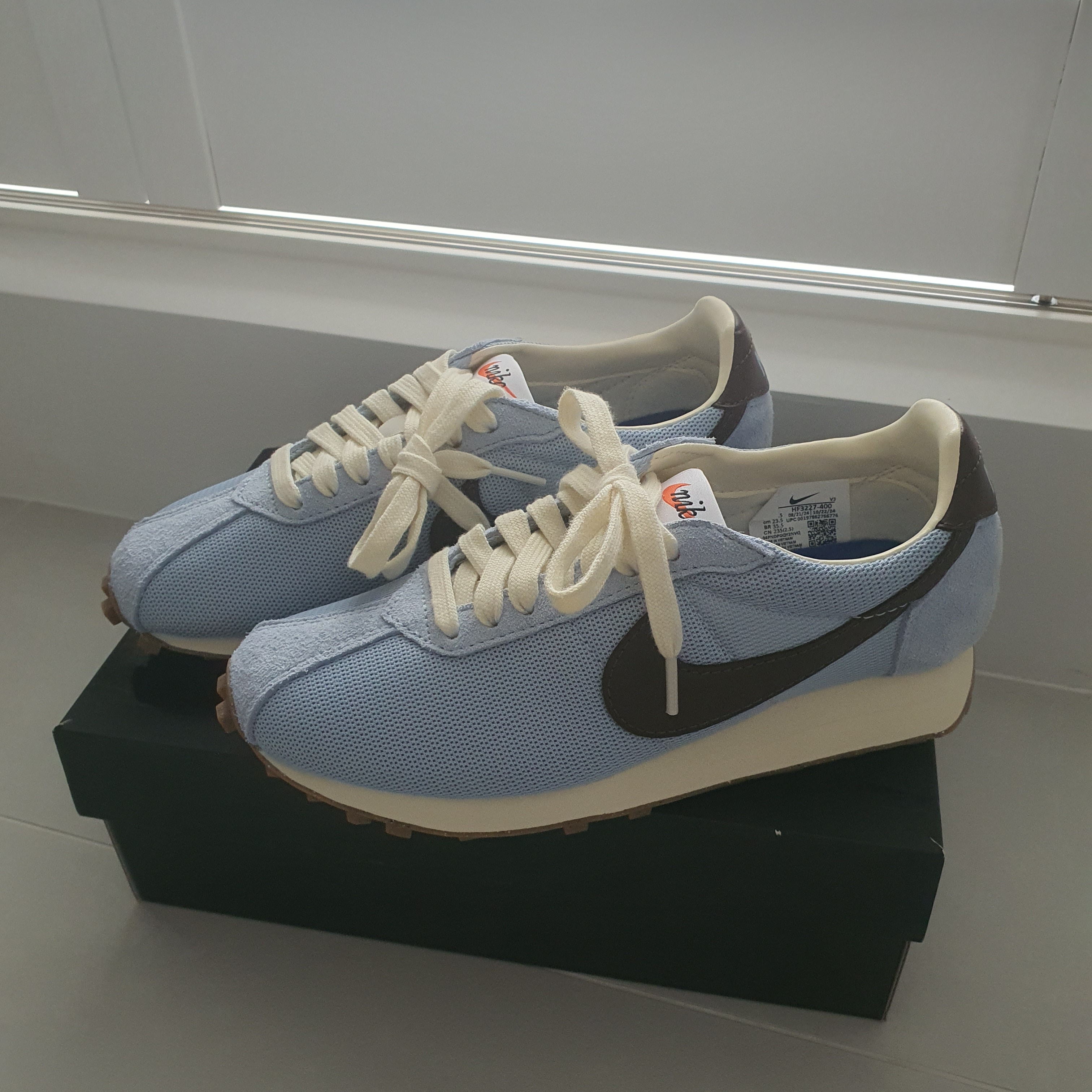 (W) Nike LD-1000 Light Armory Blue Coconut Milk 착용 스타일 - 1