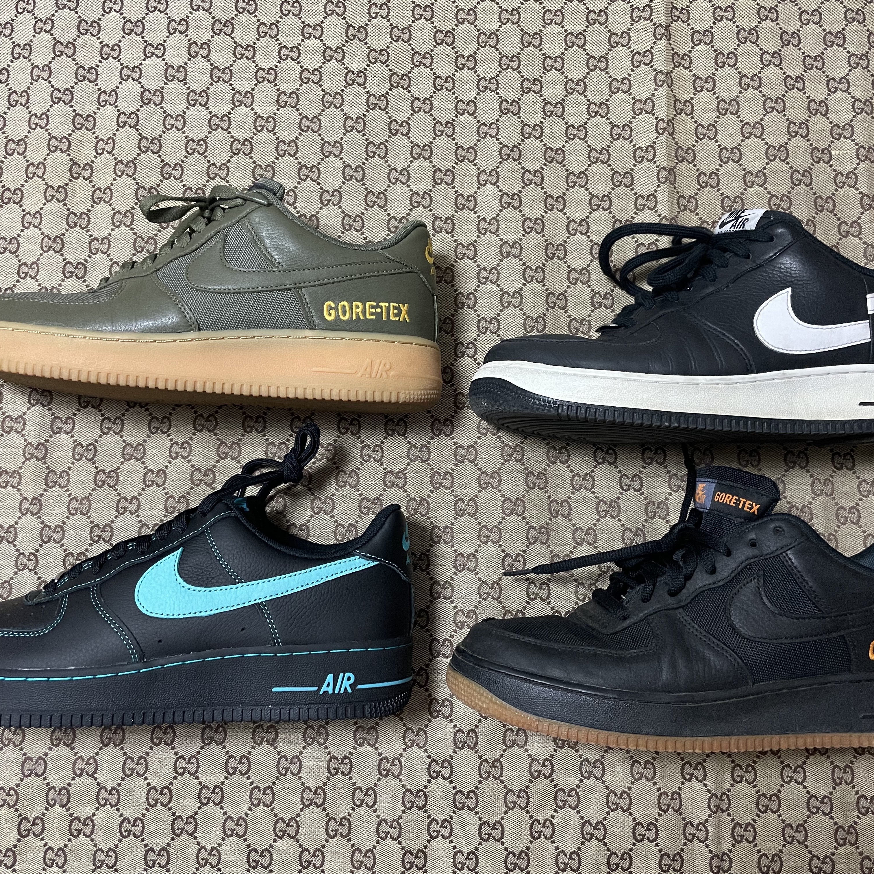 Nike Air Force 1 Low Black Aurora Green 착용 스타일 - 3