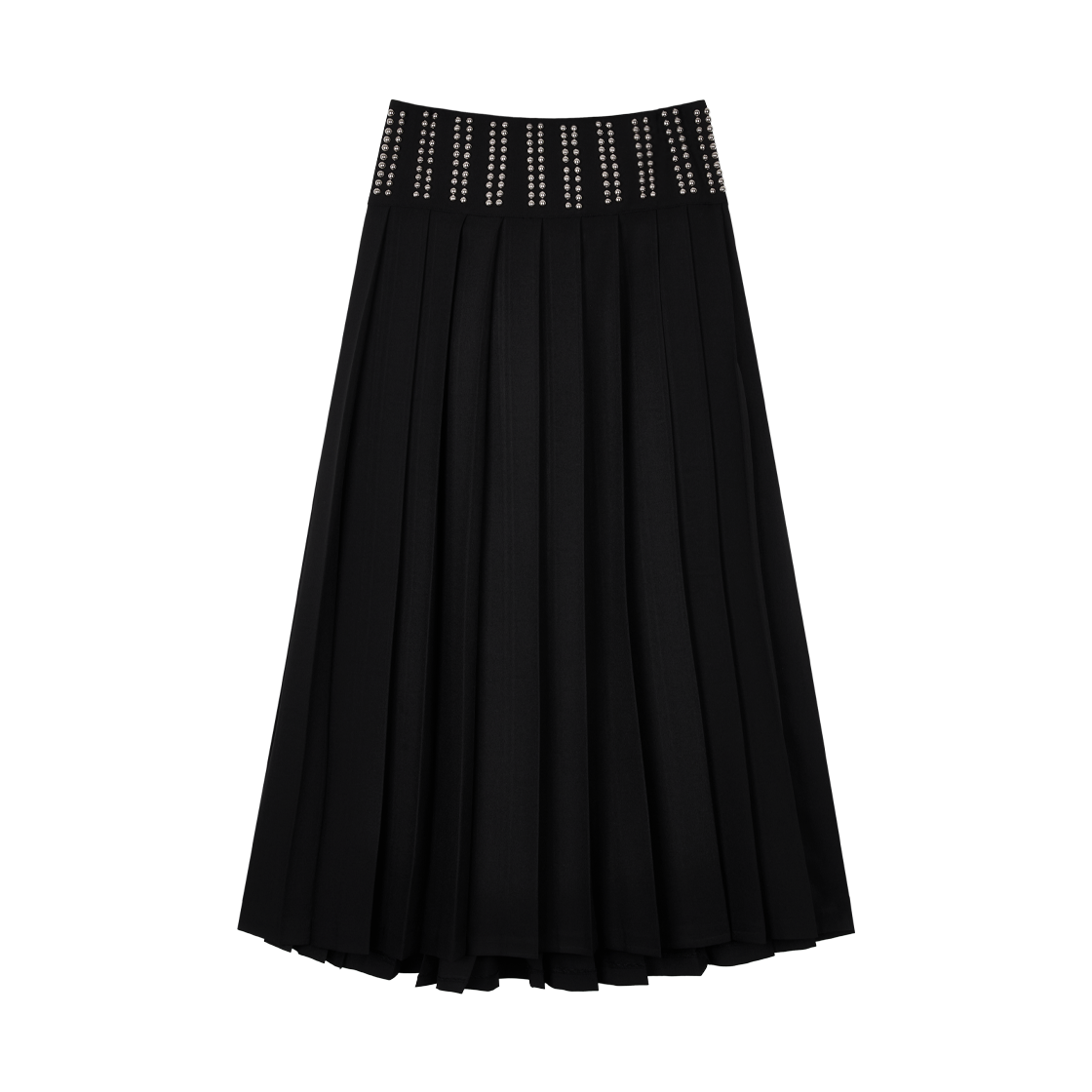 김미더영 풀리 스터디드 벨트 스커트  블랙(GIMMETHEYOUNG G_fully Studded Belt Skirt  Black) - 2