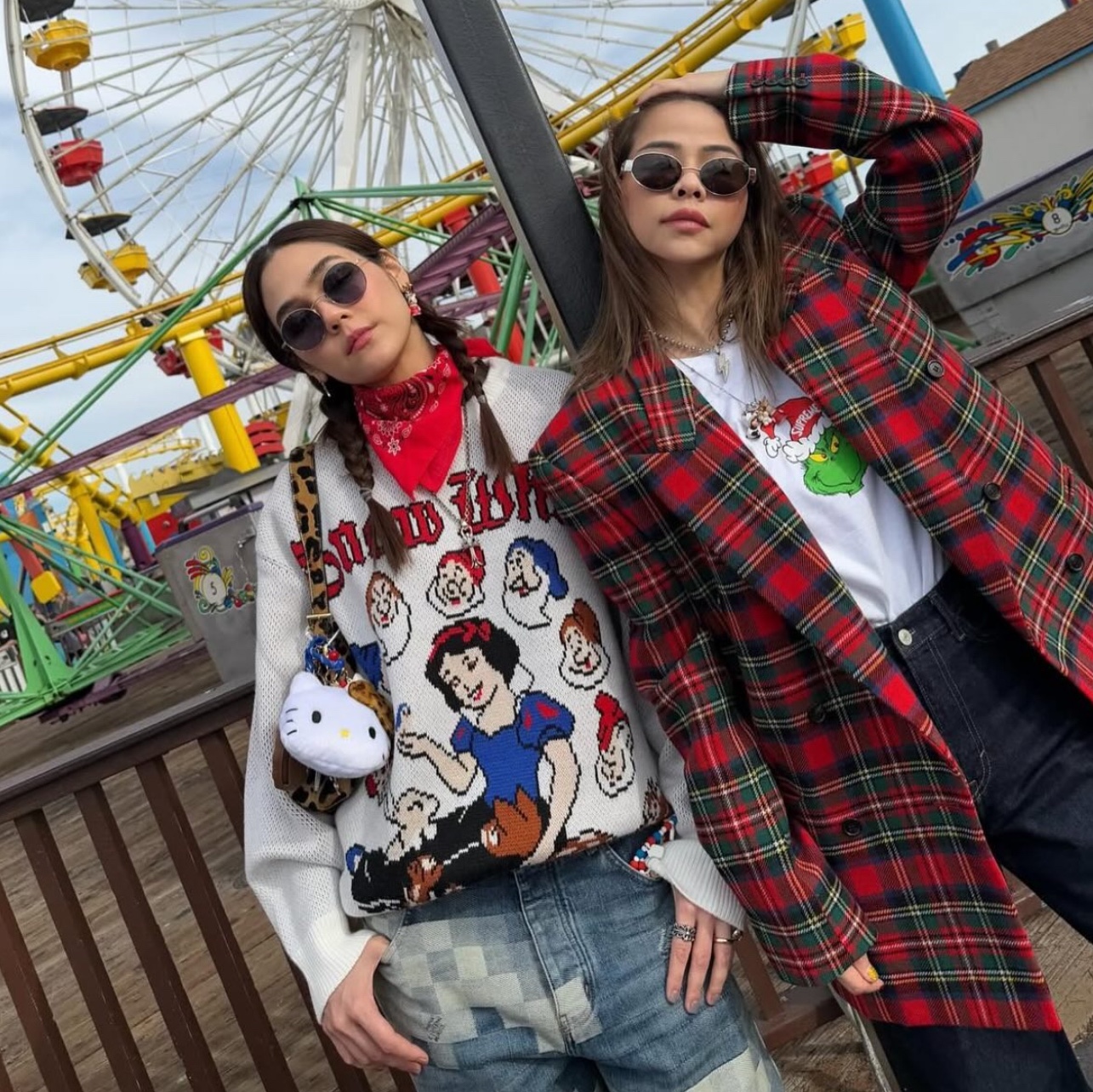 Supreme Snow White Sweater White - 24FW, Supreme Snow White Sweater Black - 24FW 착용 스타일 - 1
