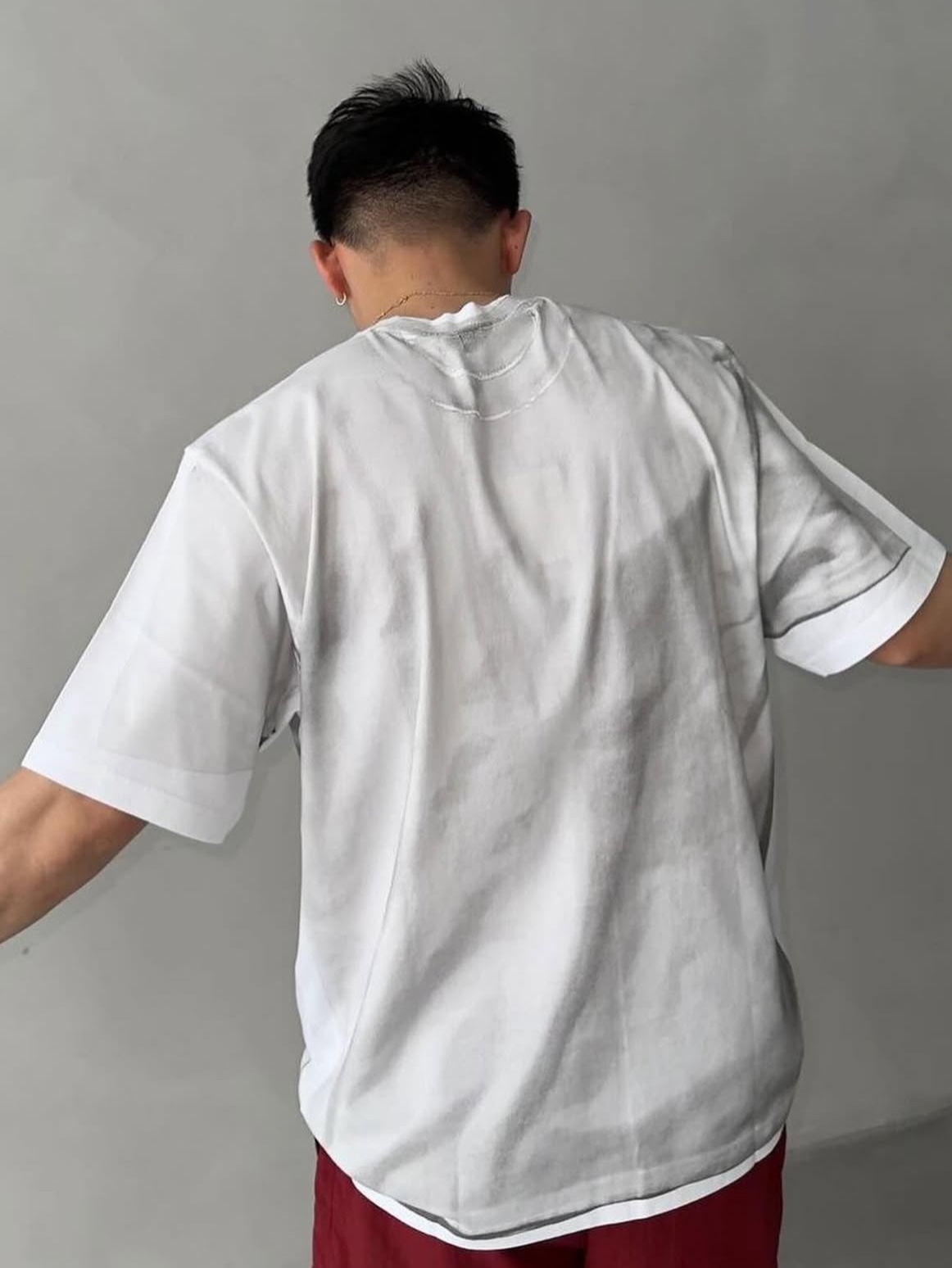 Supreme x MM6 Maison Margiela Box Logo T-Shirt White - 24SS 착용 스타일 - 3