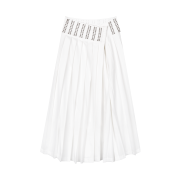 GIMMETHEYOUNG G_fully Studded Belt Skirt  White