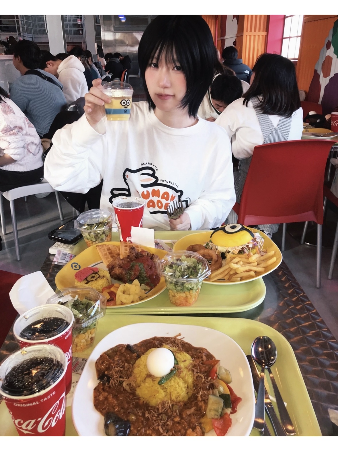Human Made Rabbit L/S T-Shirt White 착용 스타일 - 2