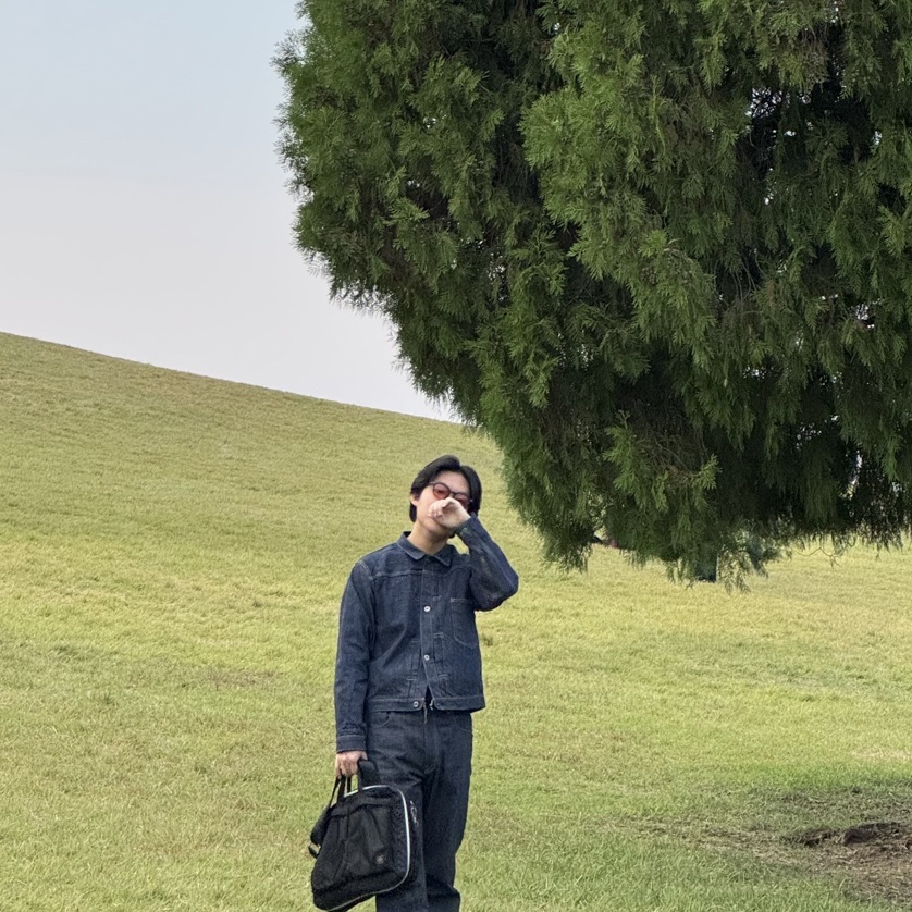 Buzz Rickson's World War II Denim Blouse One Wash, Porter Tanker 3Way Briefcase Black 착용 스타일 - 2