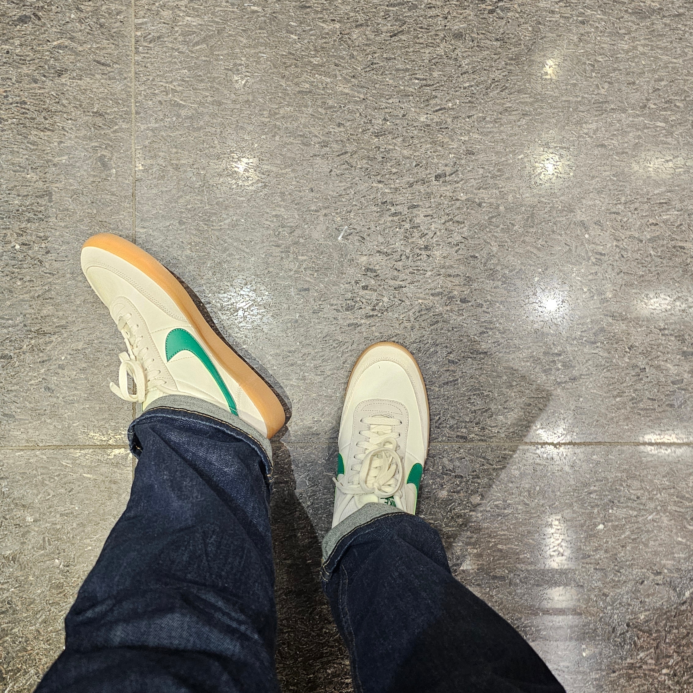 Nike x J.Crew Killshot 2 Lucid Green 착용 스타일 - 1