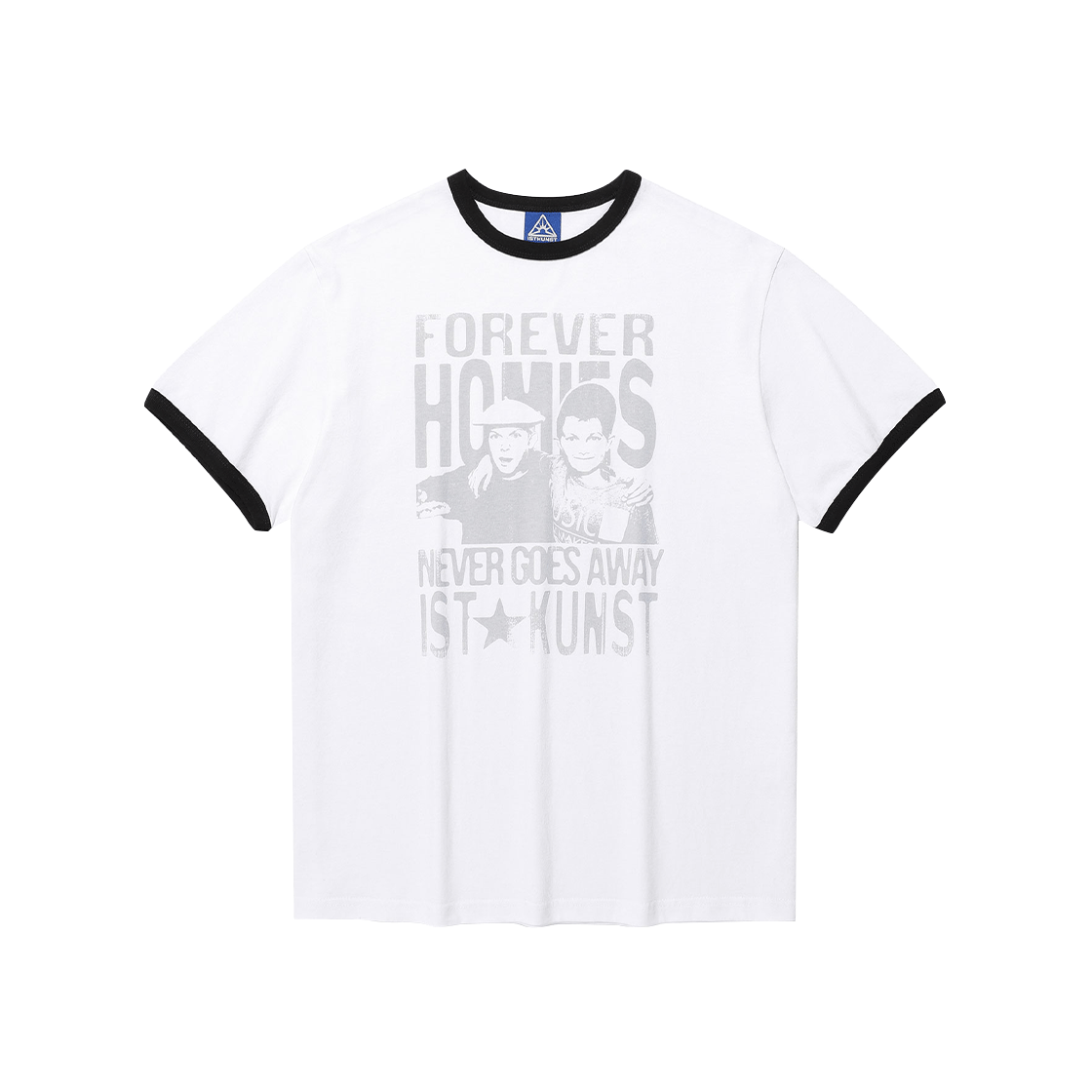 이스트쿤스트 호미즈 베이직 링거 티셔츠 화이트(ISTKUNST Homies Basic Ringer Tee White) - 2
