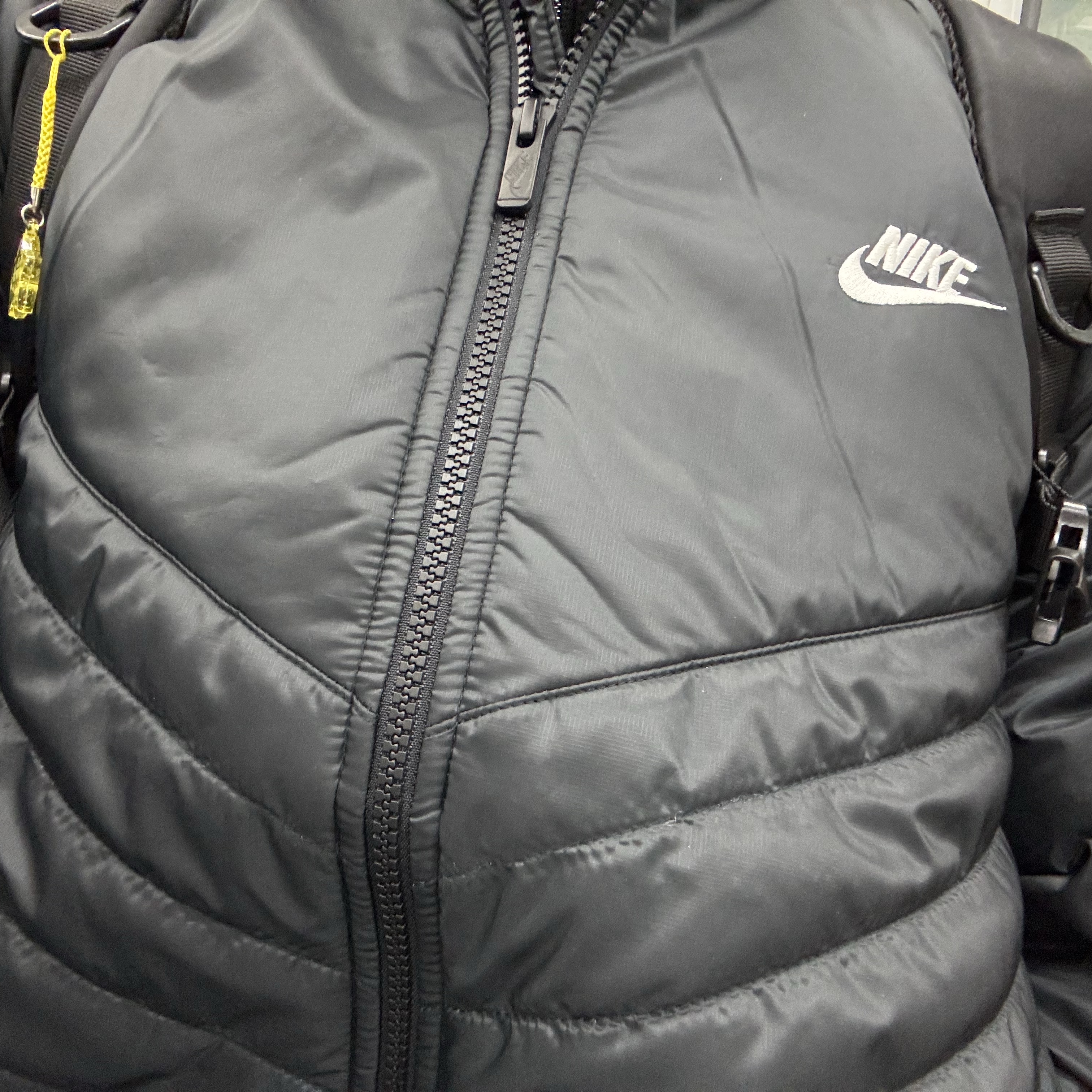 Nike NSW Therma-Fit Windrunner Water-Resistant Puffer Jacket Black Sail - Asia 착용 스타일